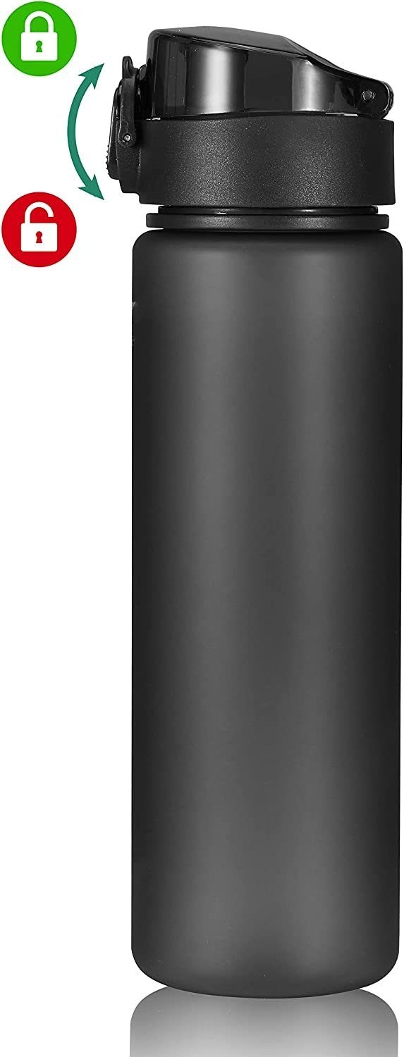 MORRENT Trinkflasche Trinkflasche Auslaufsicher,500ml, Tritan & BPA-frei Sportflasche, 500m,tritan