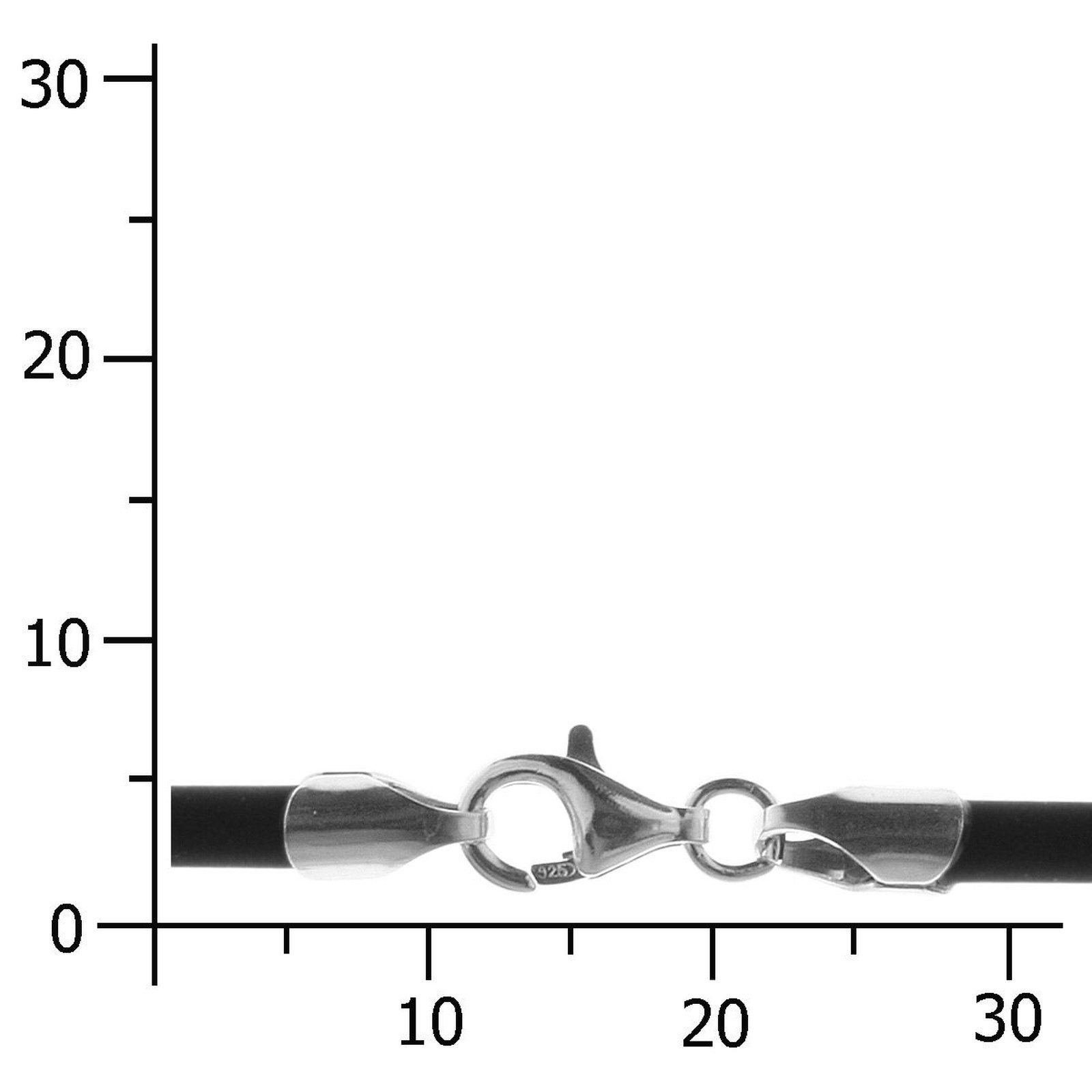 OSTSEE-SCHMUCK Halsreif Ostsee-Schmuck Halsreif Kautschuk 3,0 mm (1-tlg)