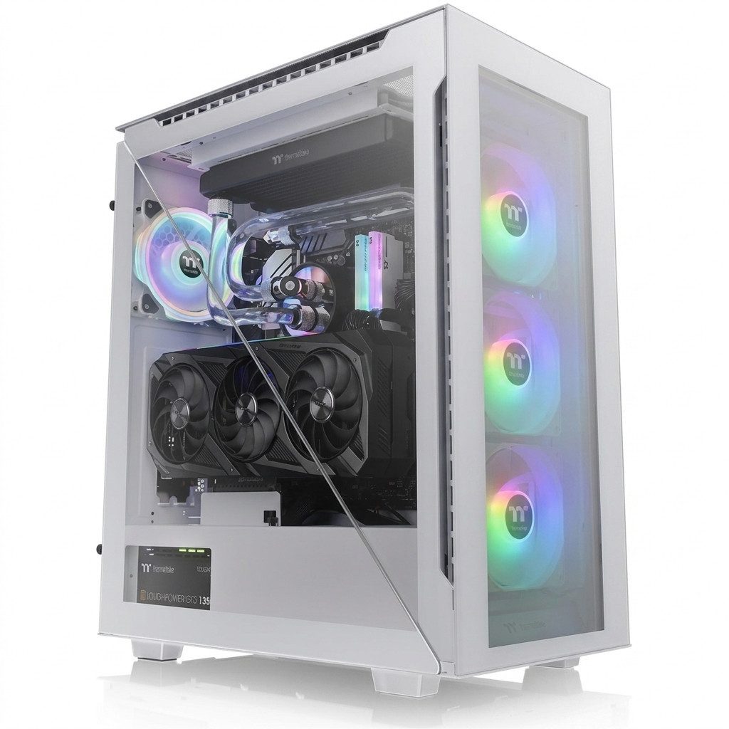 Thermaltake PC-Gehäuse Thermaltake Germany GmbH Thermaltake Divider 500 TG Snow ARGB White