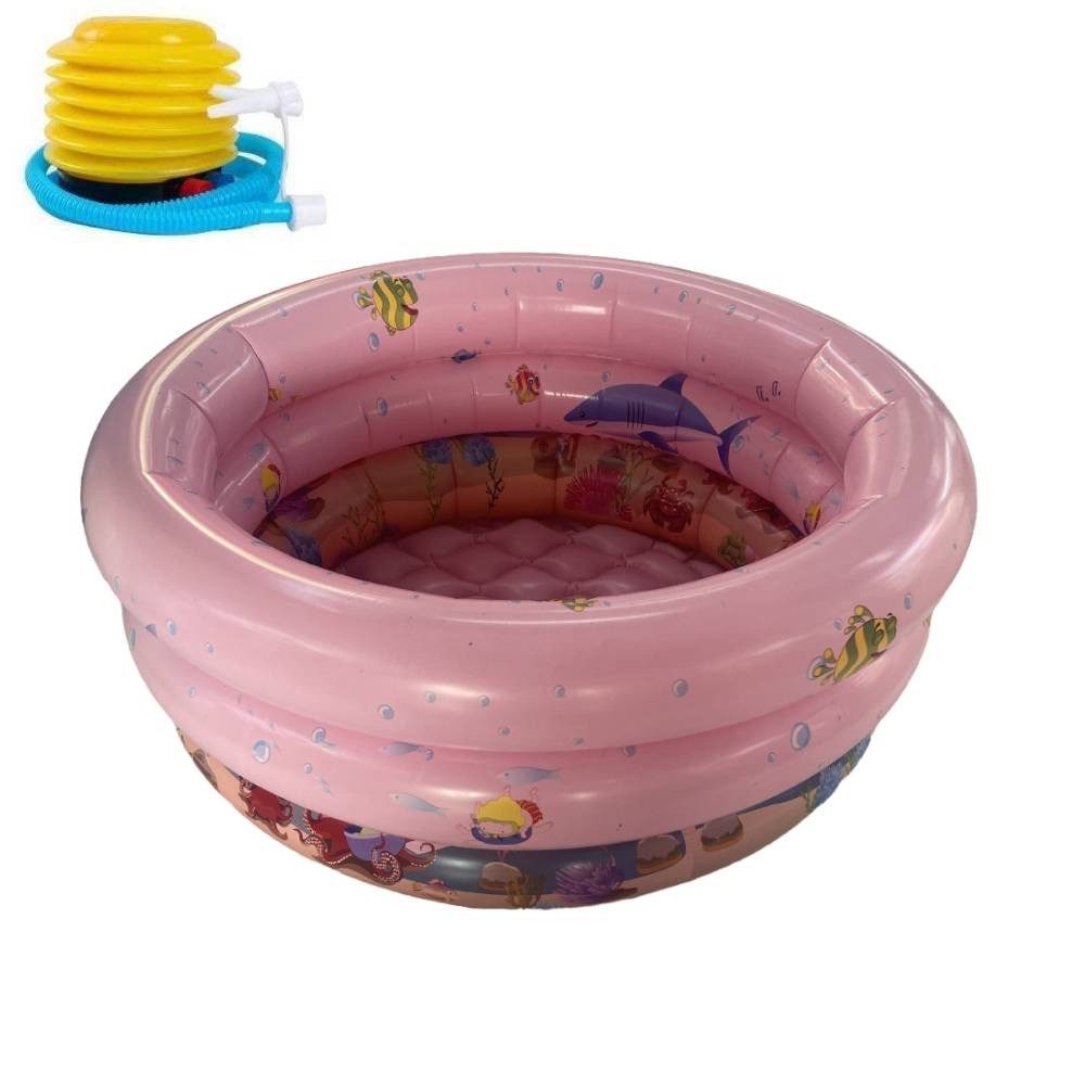 Blusmart Planschbecken Runde aufblasbare Baby Kleinkinder Schwimmbad, (Kinderpool,Kinder Planschbecken, Anti-Leck-Ventilstopfen), Kinder Sommer Pool Spielzeug Für Pool Party