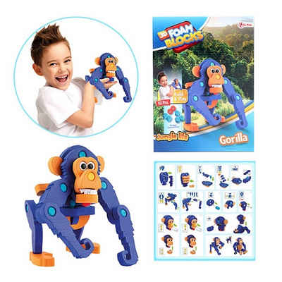Toi-Toys Puzzle Affe 3D Puzzle Schaumstoff Schimpanse, Puzzleteile