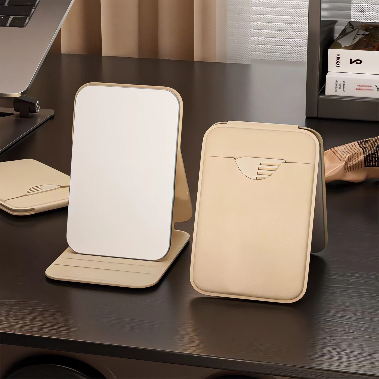 Jumpeak Schminkspiegel Kammspiegel, All-in-One-Kosmetikspiegel, faltbarer m günstig online kaufen