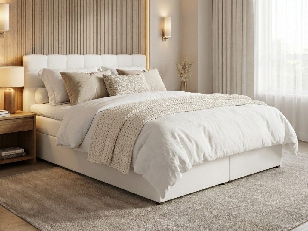 Beautysofa Boxspringbett TOPIQ mit Bettkasten (Bett für Schlafzimmer), mit 2x Bettkästen, Federkernmatratze