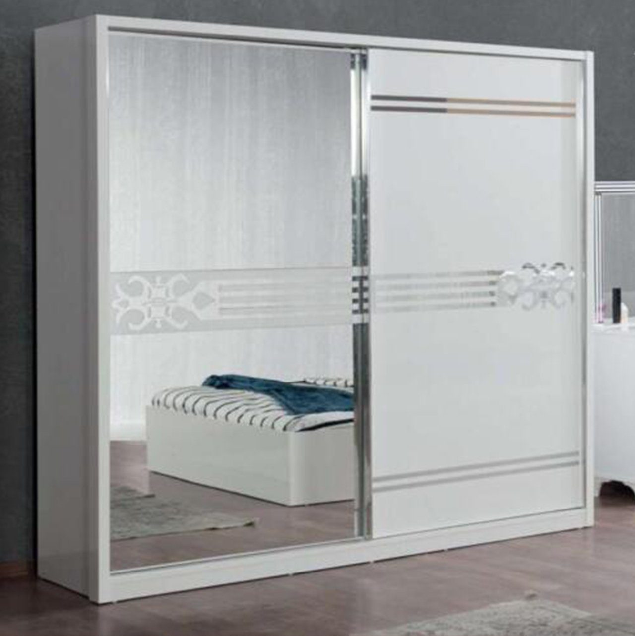 Kleiderschrank Set Bett Nachttische Europe + 2x 5tlg, Schlafzimmer-Set In Schlafzimmer JVmoebel Komplettes Made