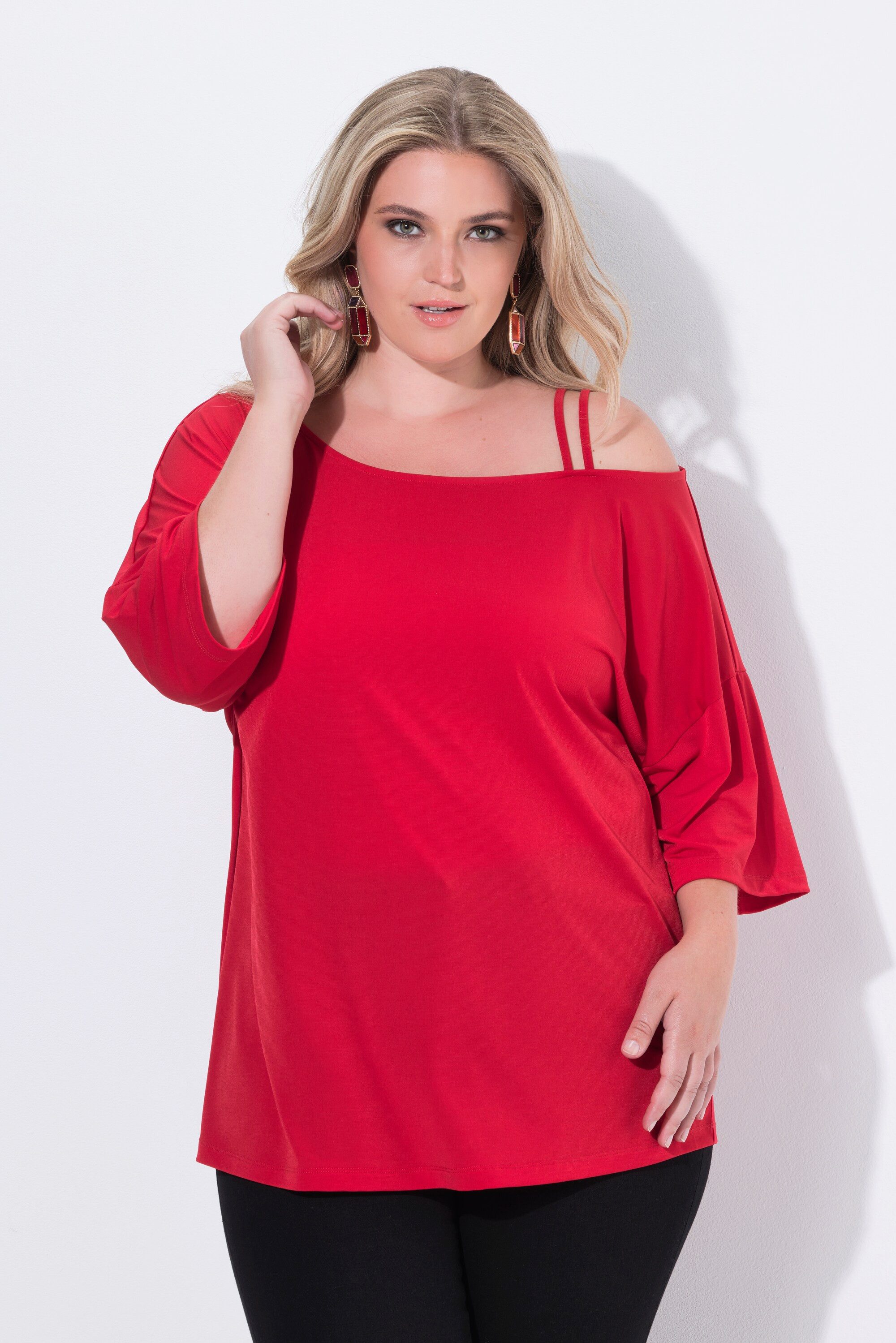 MIAMODA T-Shirt T-Shirt oversized Schulter CutOut 3/4-Ärmel günstig online kaufen