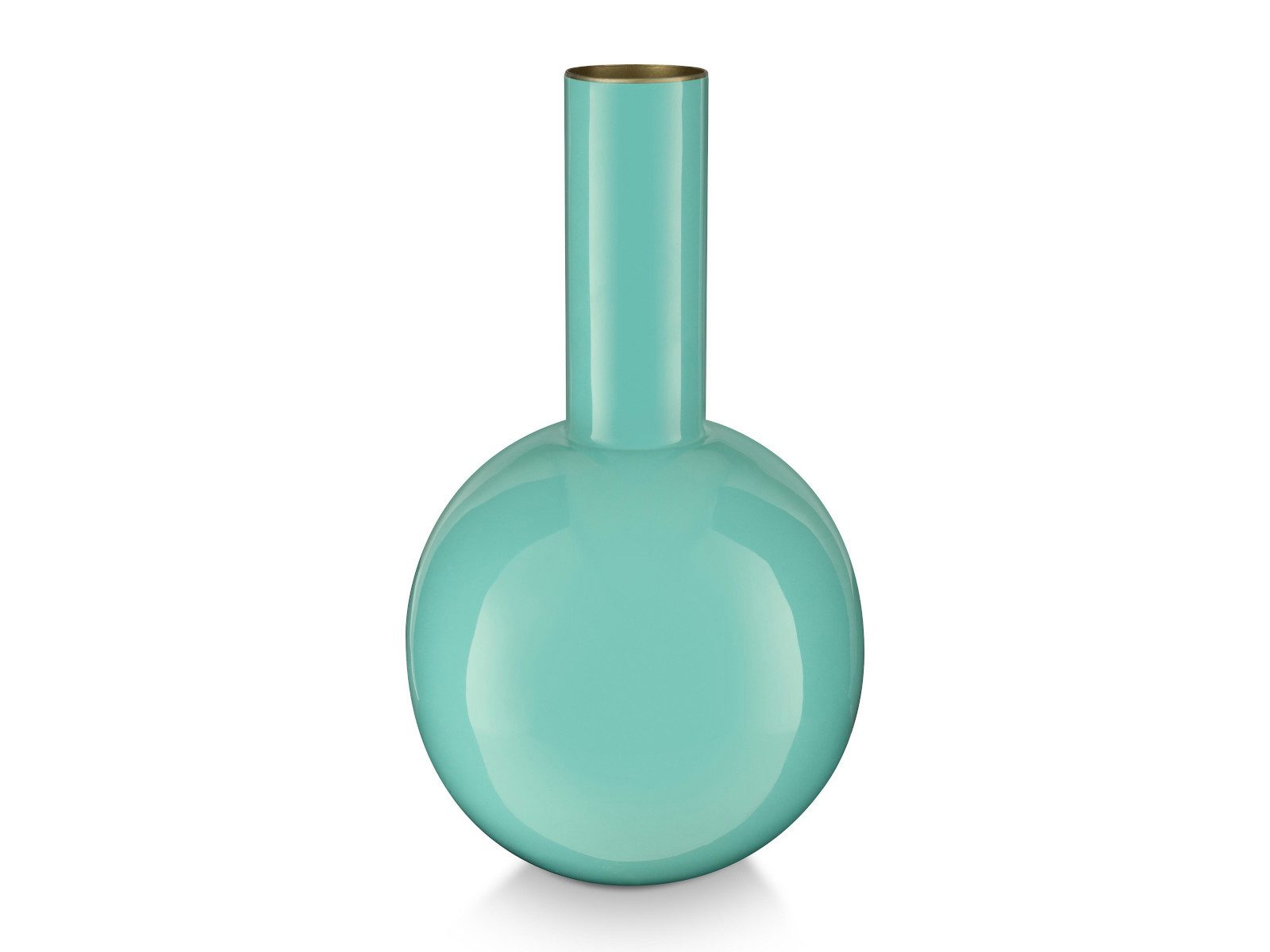 PiP Studio Dekovase Vase Metal Small Bright Blue 15x26cm (Vasen)