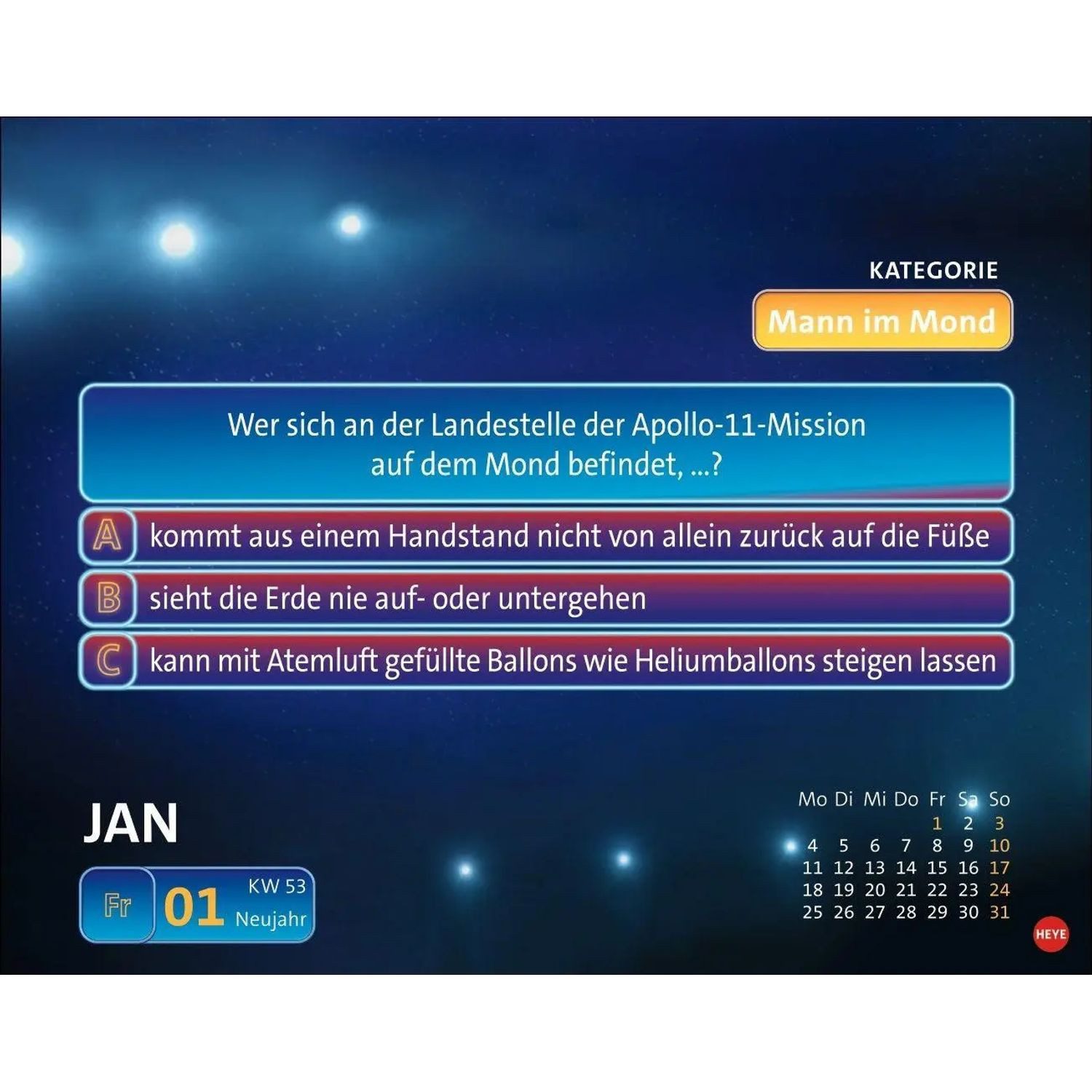 HEYE Abreißkalender Wer weiß denn sowas? Tagesabreißkalender 2027