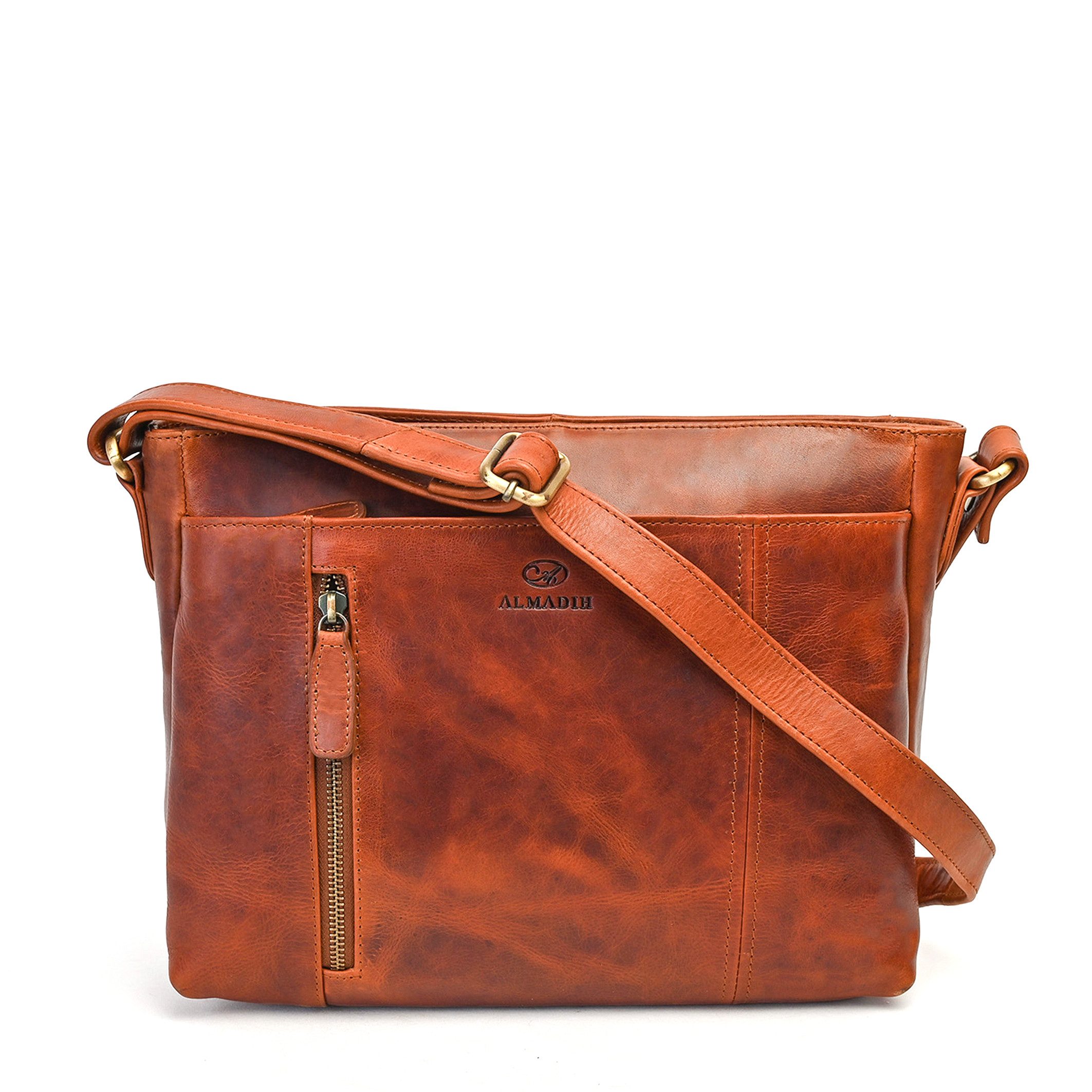 ALMADIH Umhängetasche Leder Damentasche MARY Schultertasche Ledertasche Han günstig online kaufen