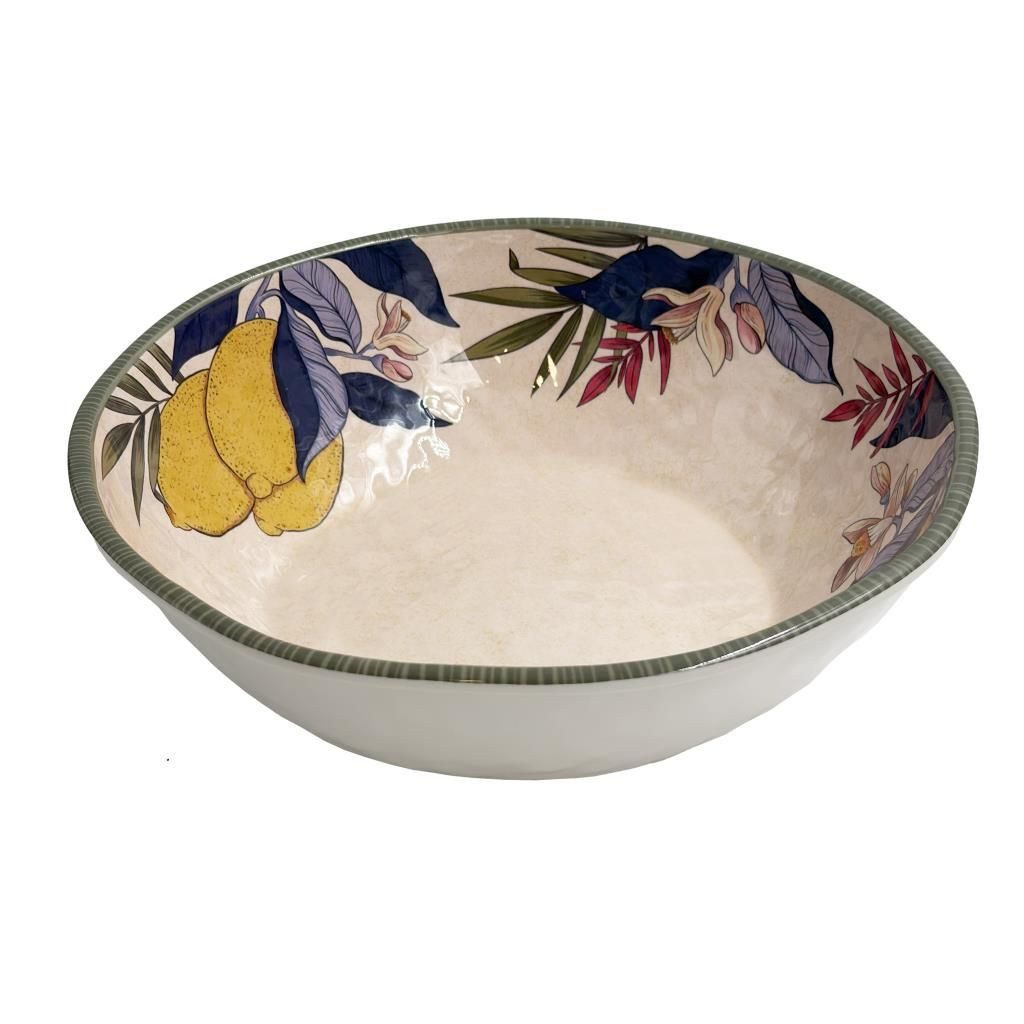 Rose & Tulpani Salatschüssel Große Salatschüssel Schüssel Obstschale dekorativ Ø36cm, Melamin, (1-tlg), bruchsicher