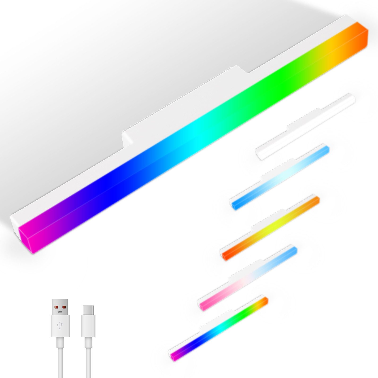 oyajia LED Spiegelleuchte 40cm Spiegelleuchte, Akku günstig online kaufen
