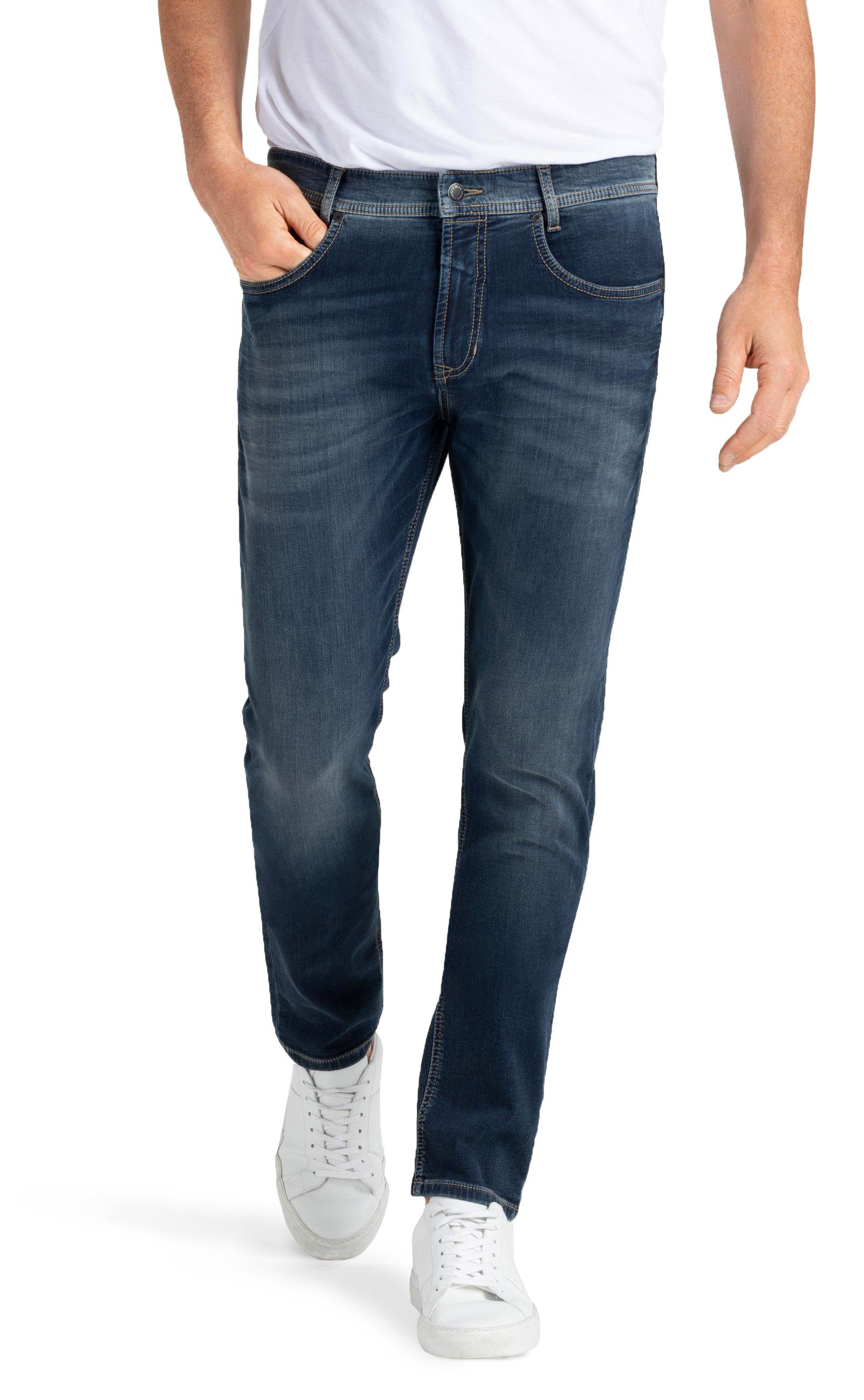 MAC Dark Jeans Used Light Tinted H661 0994L Blue 5-Pocket-Jeans Jog'n Denim Sweat