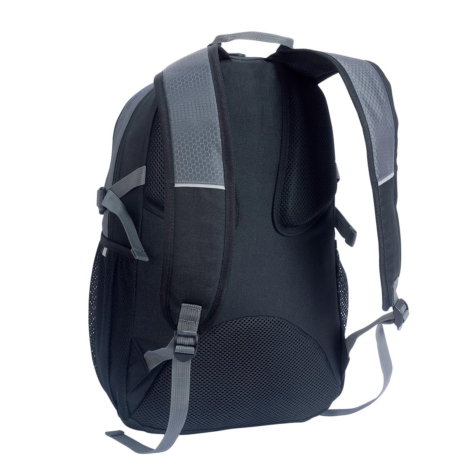 Cox Swain Notebookrucksack Sportlich Leichter DISTRICT Schulrucksack Gepolstert (1-tlg., Strapazierfähig mit Ergonomischem Rückenteil), Bis 15,4" Notebook Waben Design