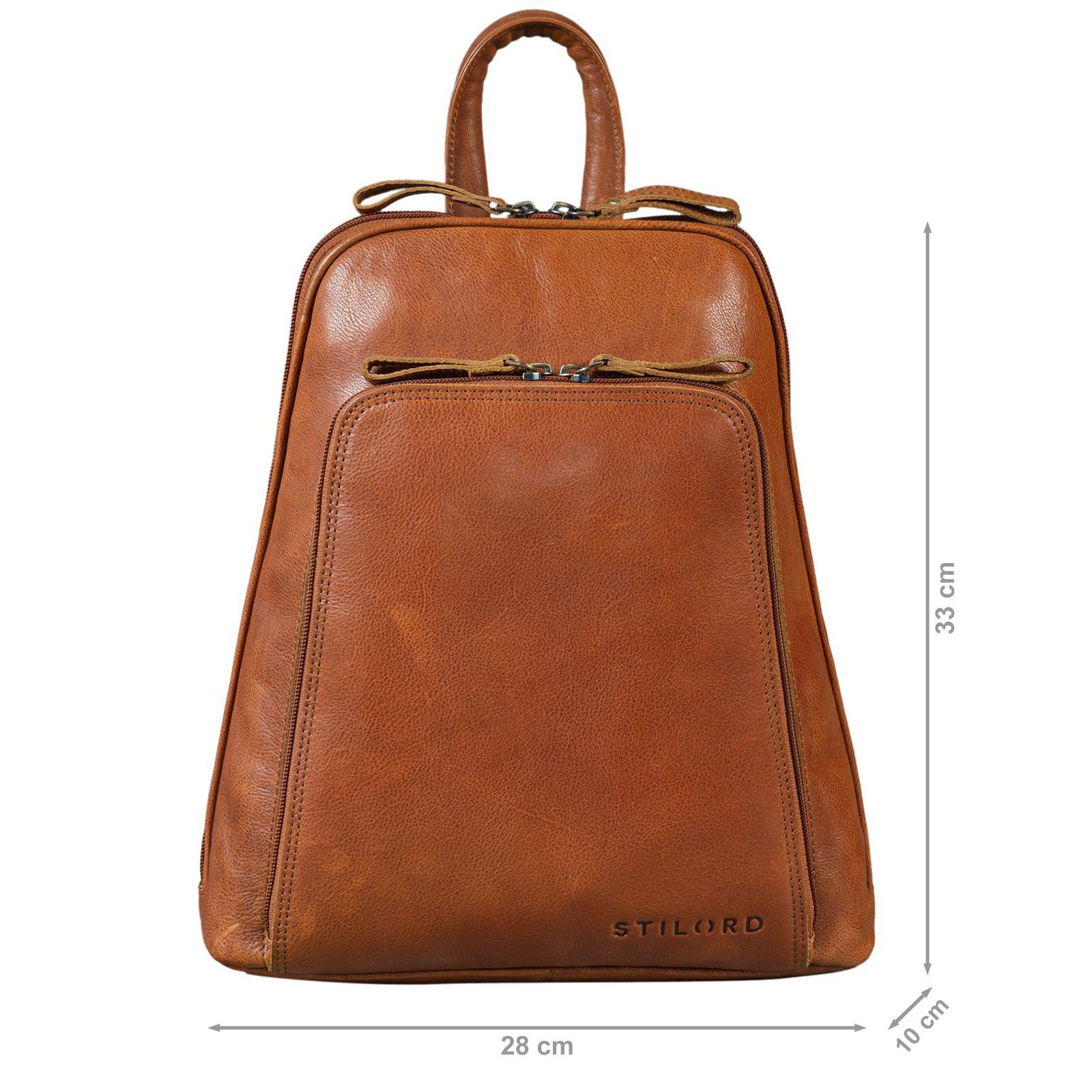 STILORD Cityrucksack "Martha" Lederrucksack Frauen Vintage günstig online kaufen