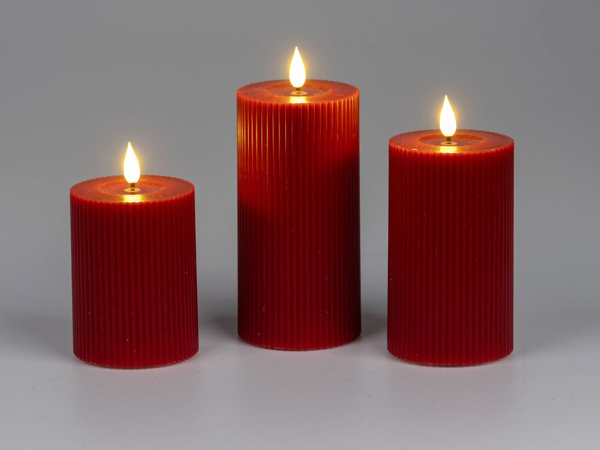 formano LED-Kerze rot, Durchmesser 7.5 cm, günstig online kaufen