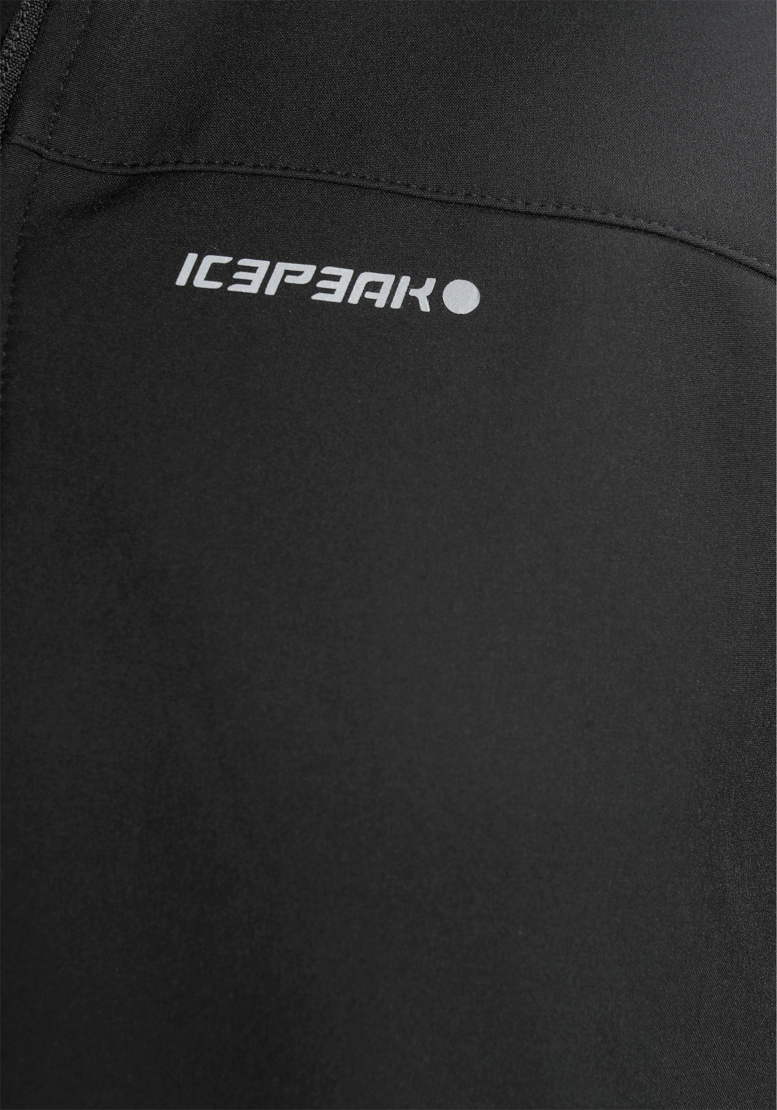 Icepeak POIPU & ICEPEAK schnell Trocknend Wärmend Wasserabweisend schwarz & Softshelljacke