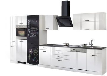 HELD MÖBEL Küchenzeile Trier, mit E-Geräten, Breite 390 cm