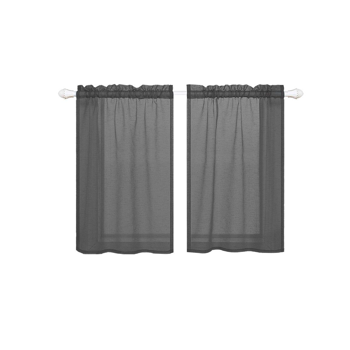 Sunicol Schiebegardine Kurzgardine Wasserdicht, Transparent Bistrogardine, günstig online kaufen