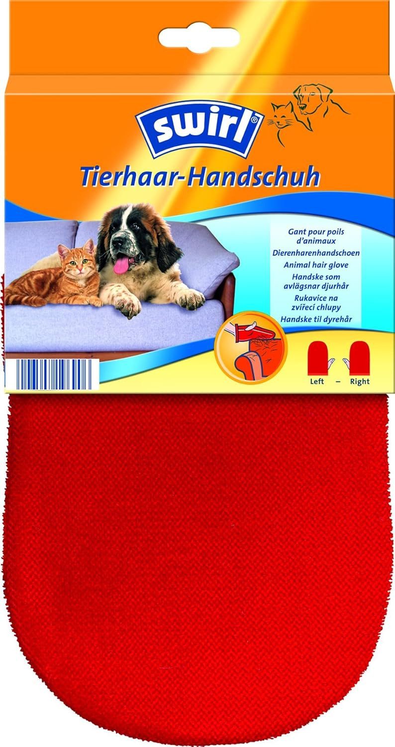 Swirl Tierhaarentferner 1x Swirl Tierhaar - Handschuh, (1-tlg), Effektive Trockenentfernung von Tierhaaren von Polstern und Stoffen