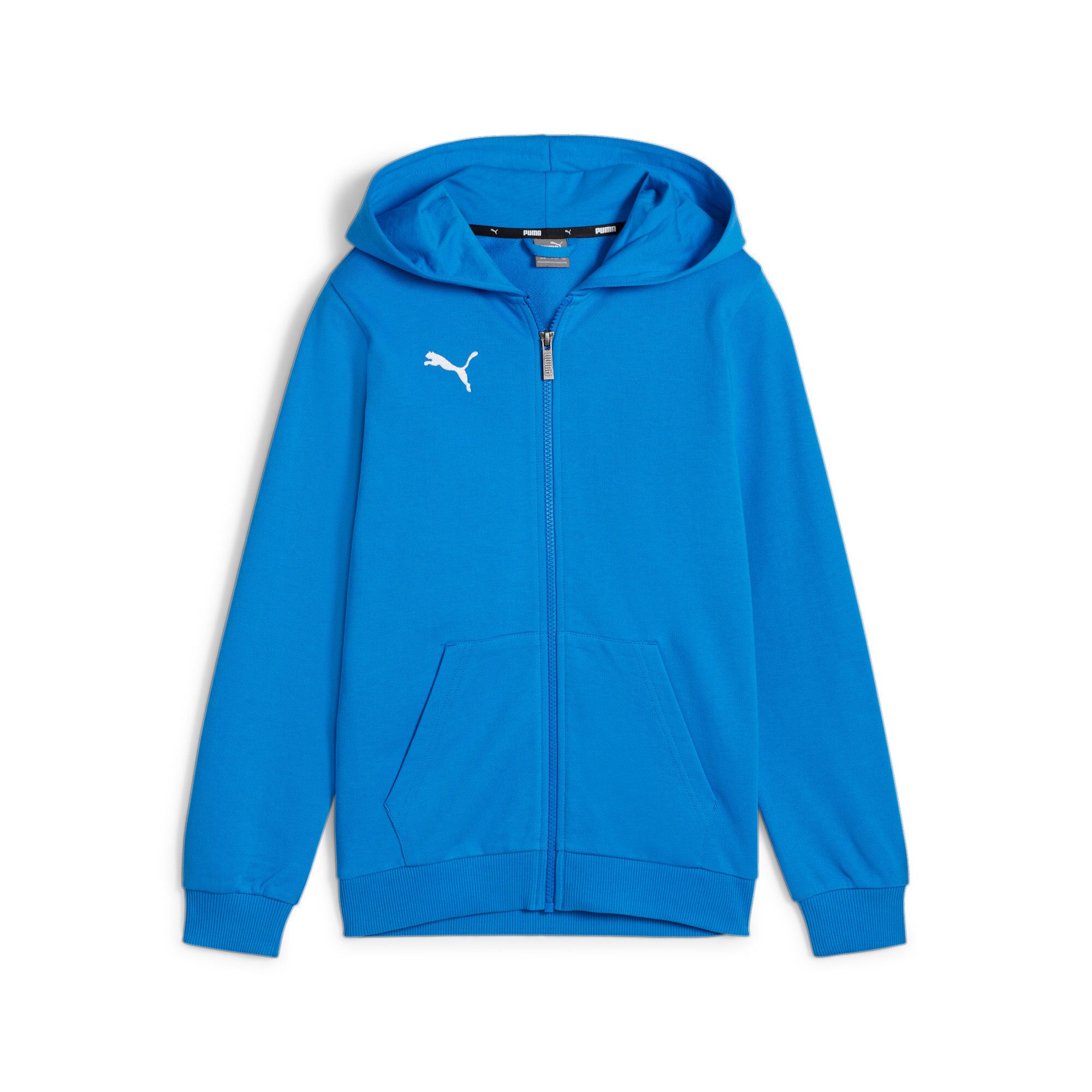 PUMA Kapuzensweatjacke TEAMGOAL CASUALS HOODED JACKET JR mit Kapuze, für Fußball, mit Reißverschluss, Regular Fit