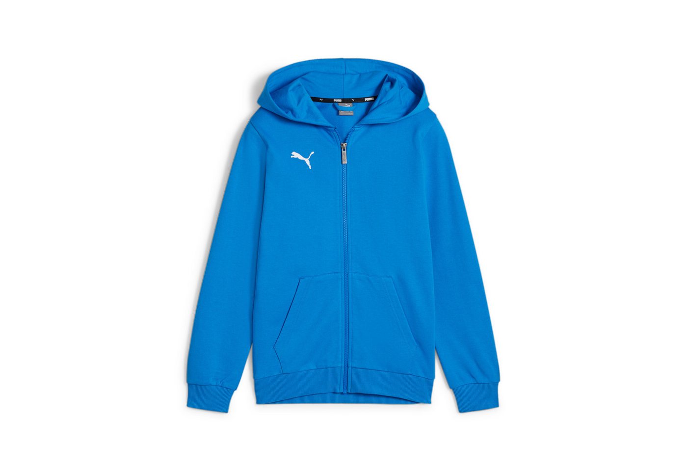 PUMA Kapuzensweatjacke TEAMGOAL CASUALS HOODED JACKET JR mit Kapuze, für Fußball, mit Reißverschluss, Regular Fit