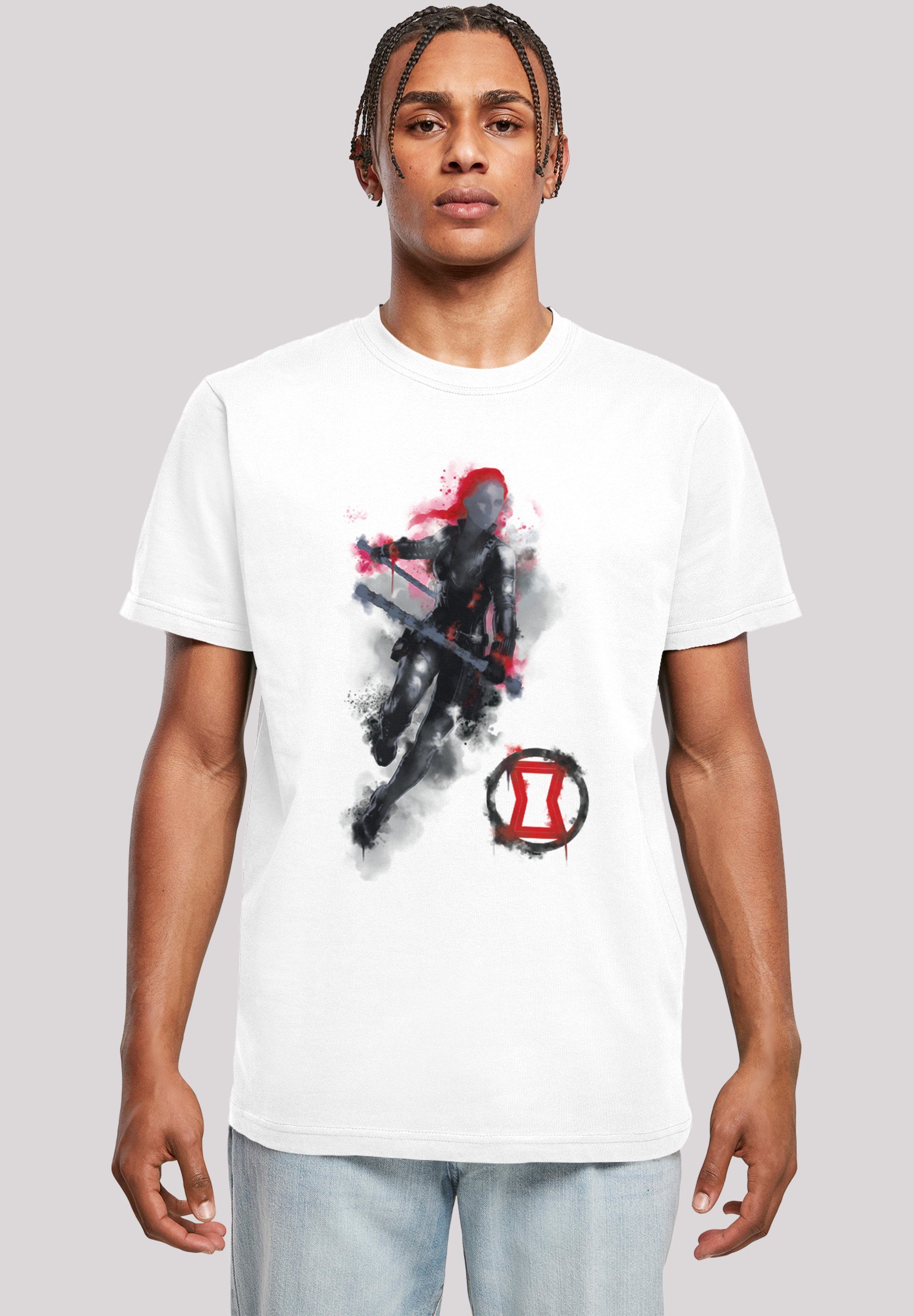 Herren Shirts F4NT4STIC T-Shirt Marvel Avengers Endgame Painted Black Widow
