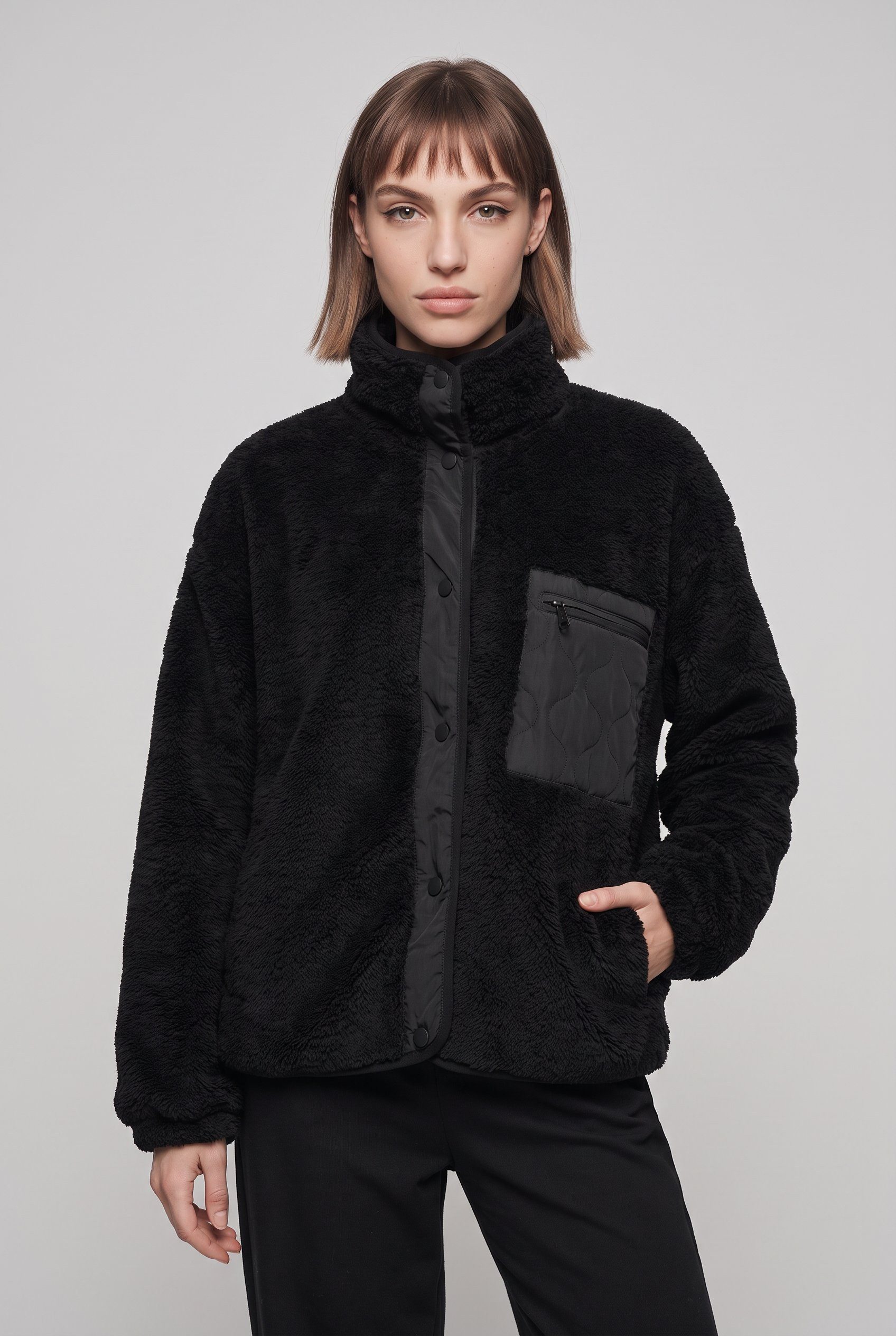 ONLY Plüschjacke ONLCONTACT LIFE OVERSIZED CC OTW Kunstfaser