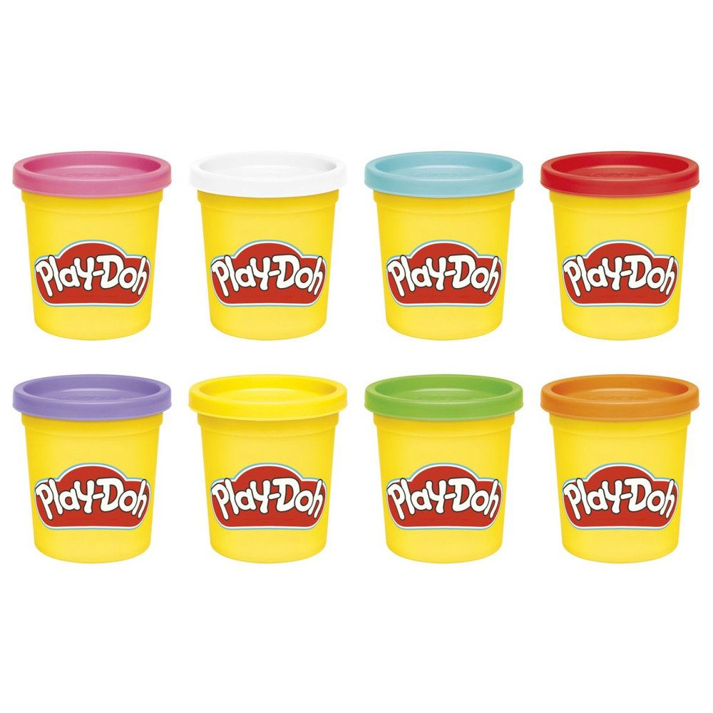 Hasbro Knete Play Doh - Regenbogen Farben - 8er Pack Knete