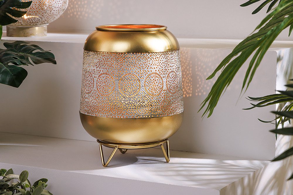 riess-ambiente Windlicht ORIENT 25cm gold (Einzelartikel, günstig online kaufen