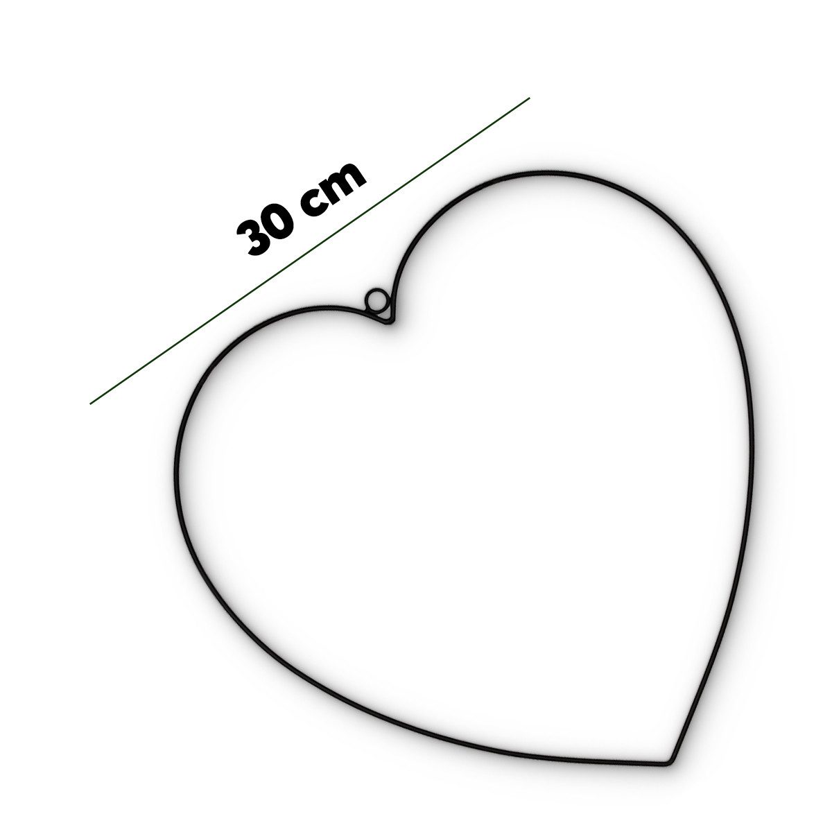 matches21 HOME & HOBBY Dekohänger Metall Draht-Herzen Ø 30 cm im 2er Set zu günstig online kaufen