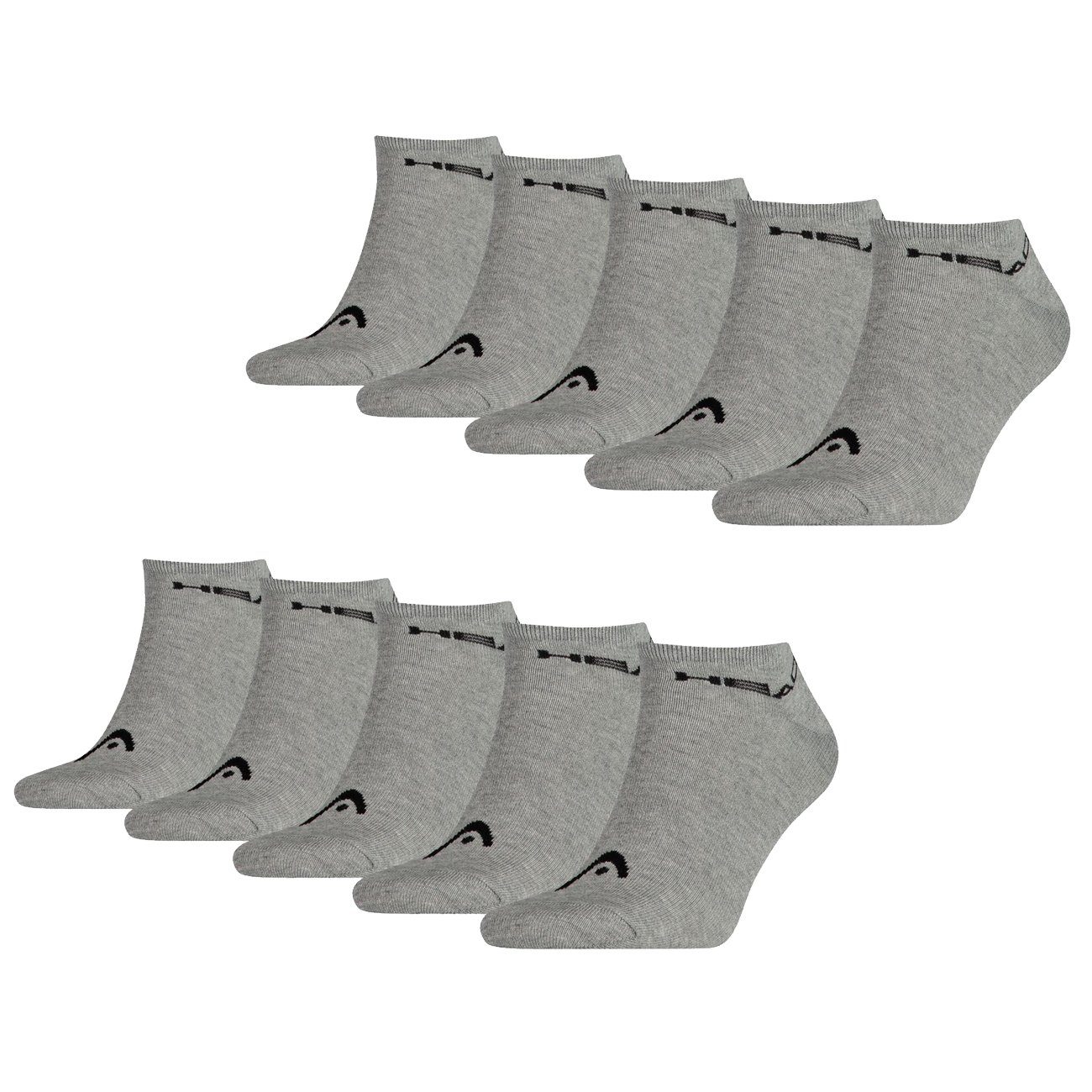 Head Sneakersocken SNEAKER UNISEX 10er Pack (10-Paar) 10 Paar Grey (400)