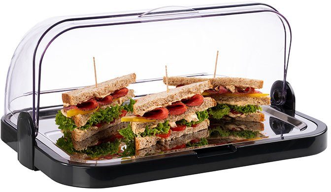 APS Buffet-Vitrine Buffet-Vitrine, Kunststoff, mit 2 Kühlakkus