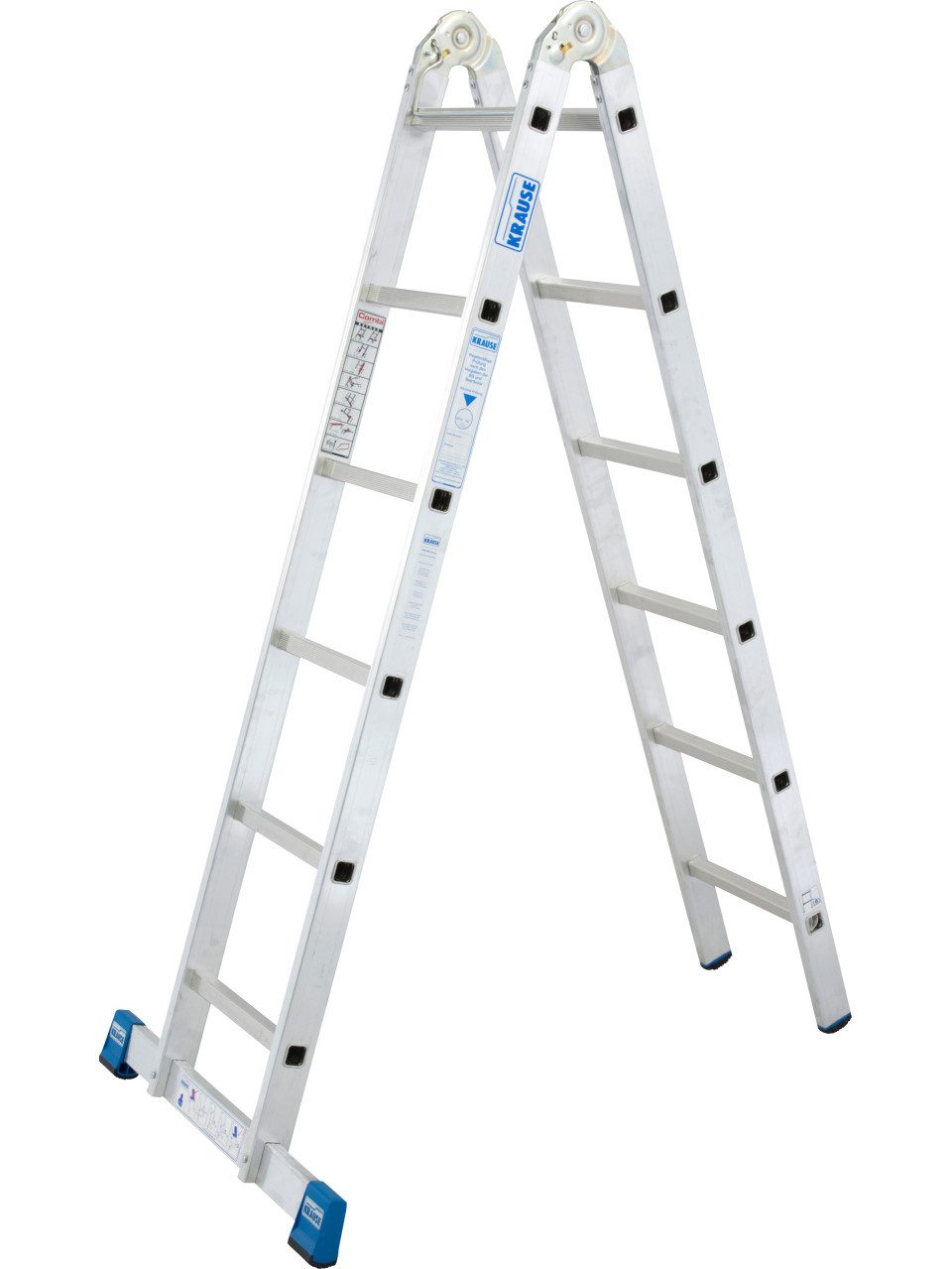 KRAUSE Doppelleiter Krause Aluminium-Gelenk-Doppelleiter STABILO 4,40