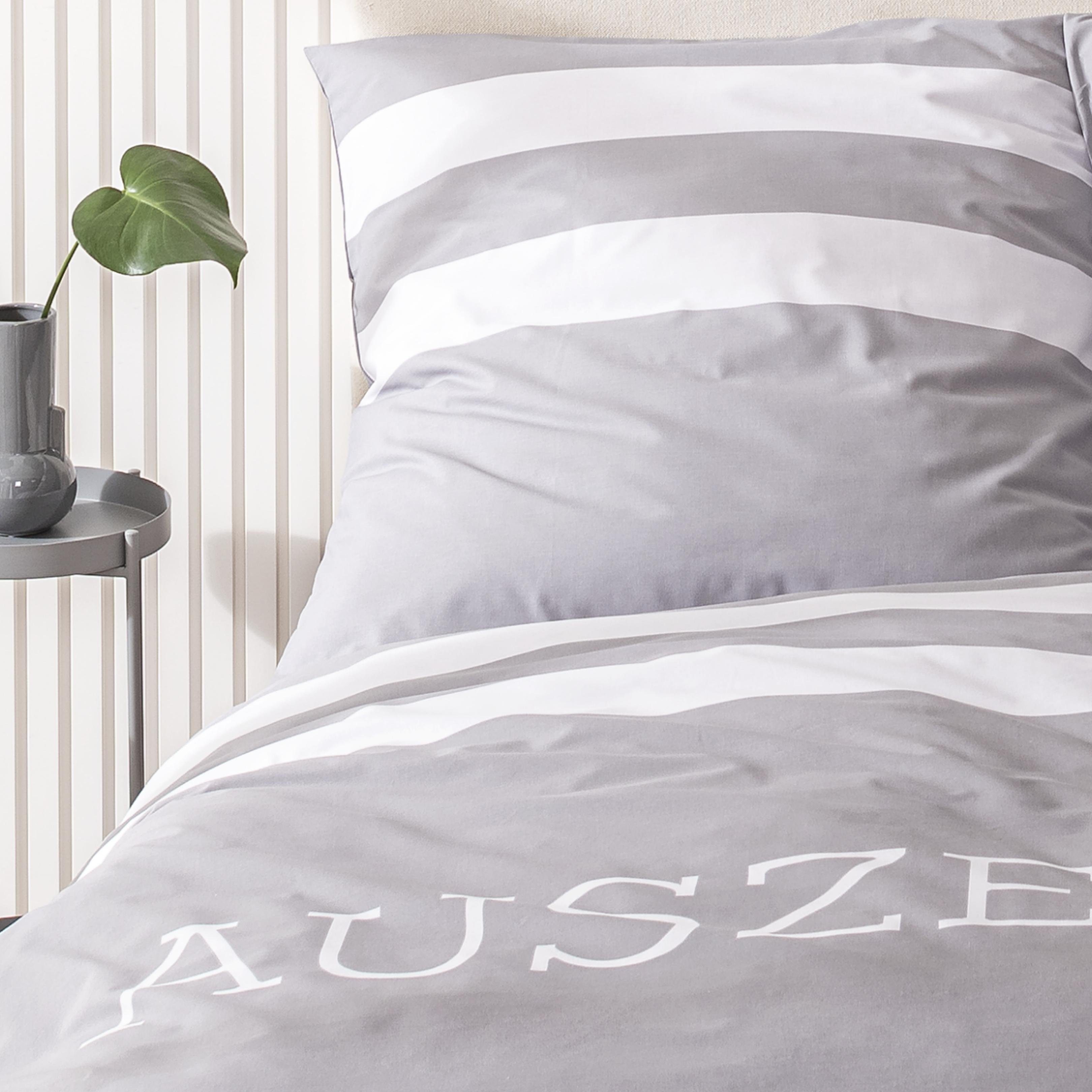 MTOnlinehandel Bettwäsche Auszeit 135x200 + 80x80 cm, 100 % Baumwolle, Bibe günstig online kaufen