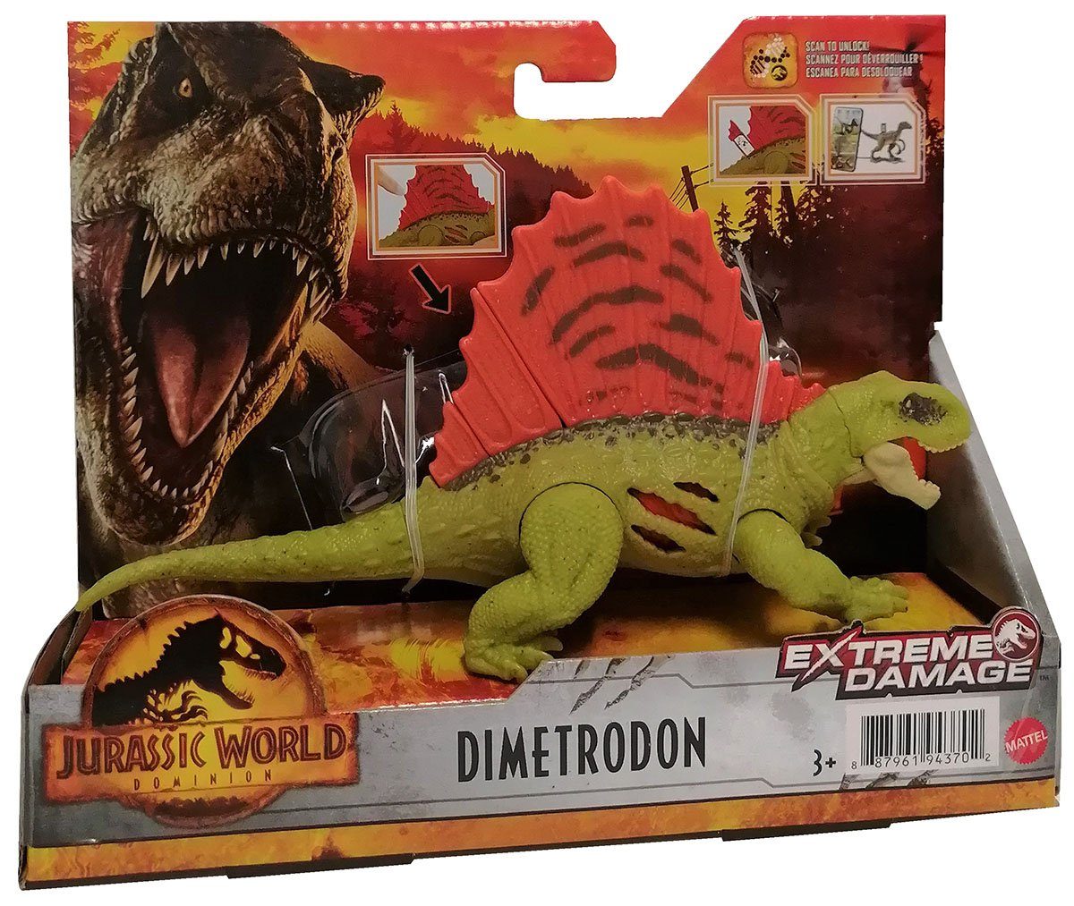 Mattel® Actionfigur Mattel GWN15 Jurassic World Dominion Dimetrodon bewegliche  Dinosaurier