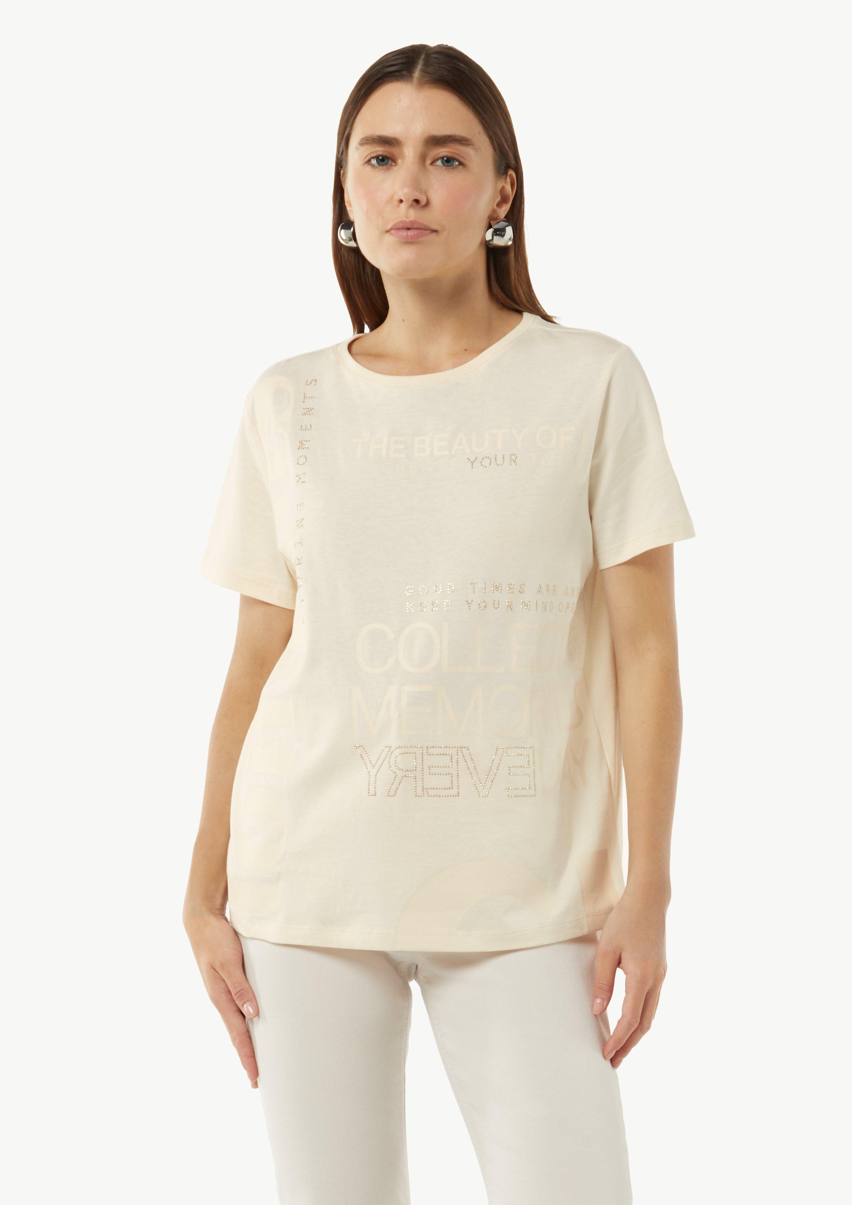 comma casual identity Kurzarmshirt Modisches T-Shirt günstig online kaufen
