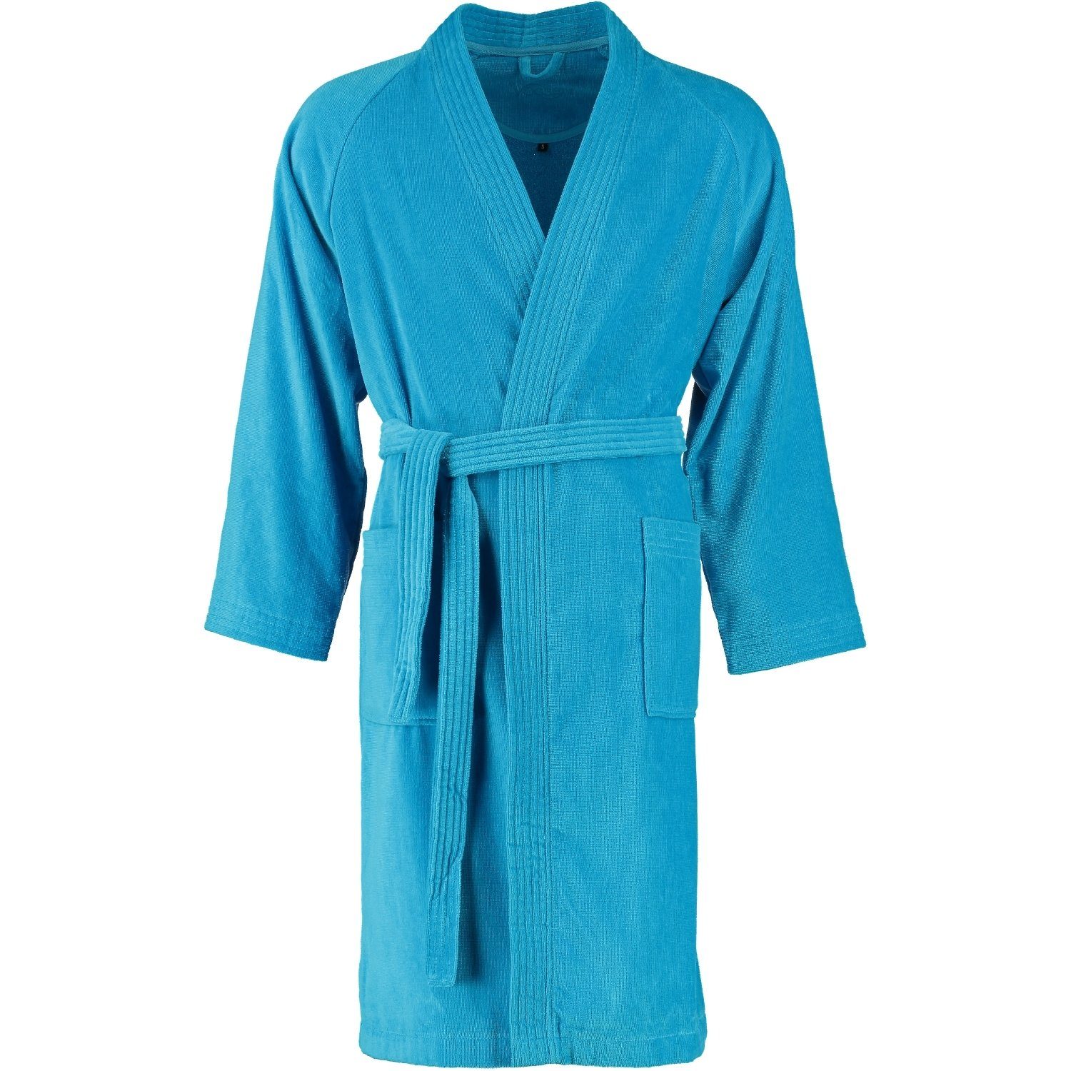 Vossen Unisex-Bademantel Dallas Kimono Velours, Kimono, Baumwolle 100