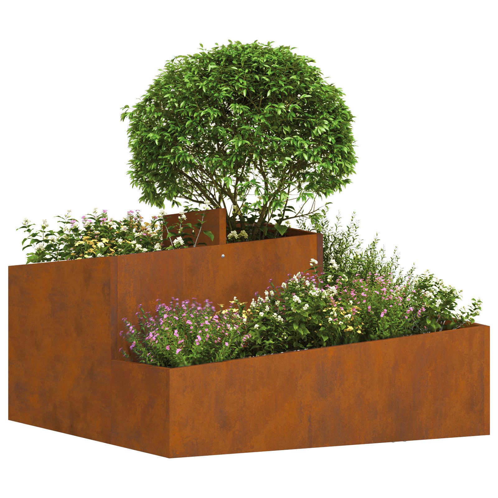vidaXL Blumentopf Pflanzkübel 80x80x50 cm Wetterfester günstig online kaufen
