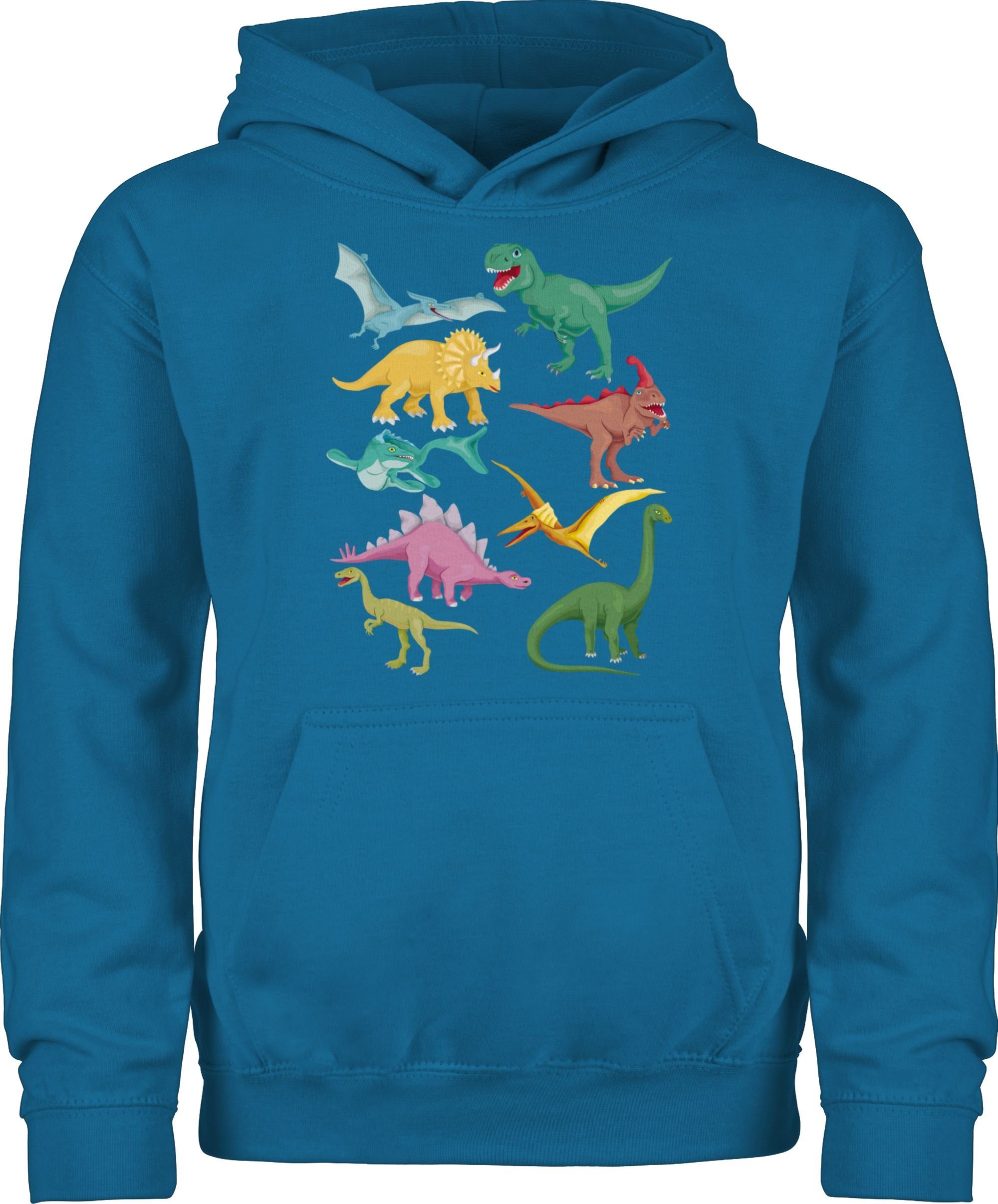 Shirtracer Hoodie Dinos Tiermotiv Animal Print