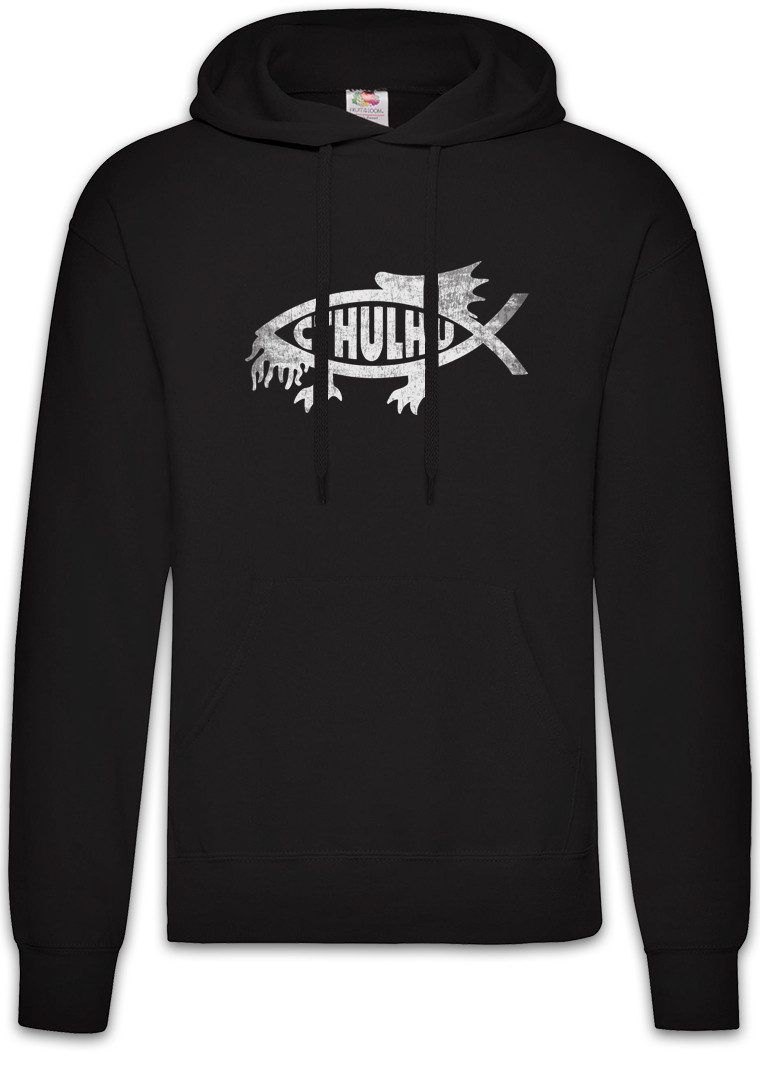 Urban Backwoods Hoodie Cthulhu Fish Herren Hoodie Ichtys Dämon Deamon Cthulhu Sign Call (1-tlg) Monster Horror Innsmouth Arkham