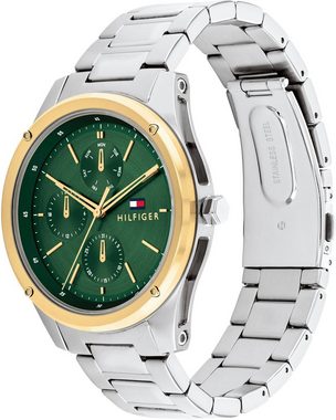 Tommy Hilfiger Multifunktionsuhr CASUAL, 1710537, Quarzuhr, Armbanduhr, Herrenuhr, Datum, 12/24-Std.-Anzeige, analog