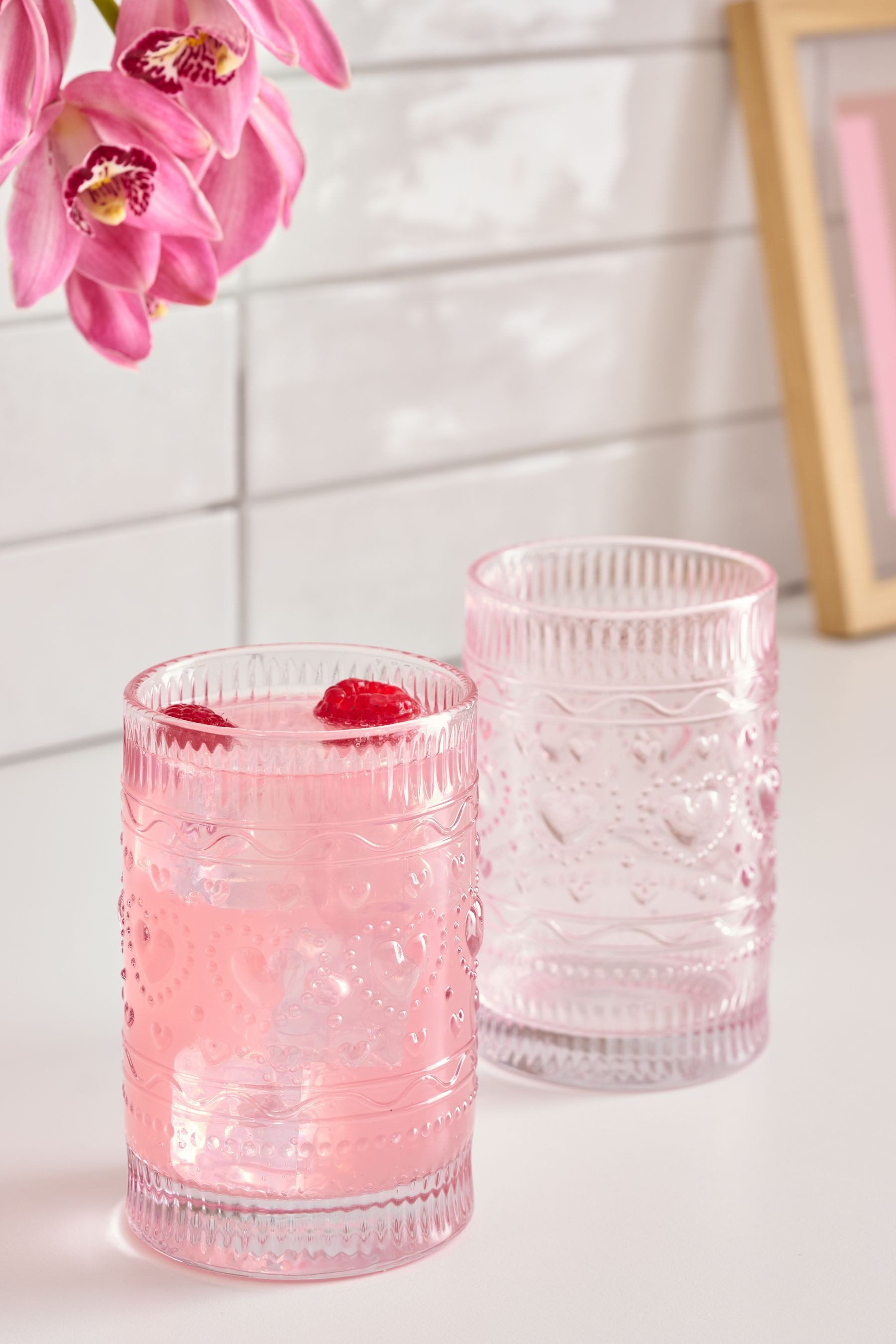 Next Tumbler-Glas 2er-Pack Whiskeygläser Herz, 2-tlg., Glas