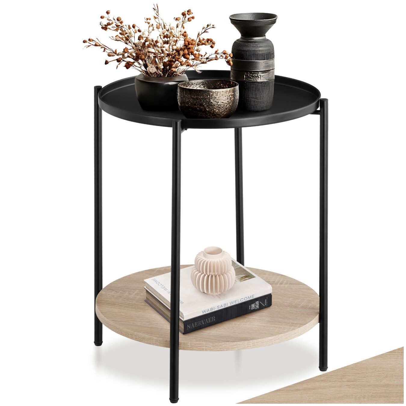 tectake Beistelltisch Sunderland (1-St., 1 tlg), Trendiger Beistelltisch im günstig online kaufen