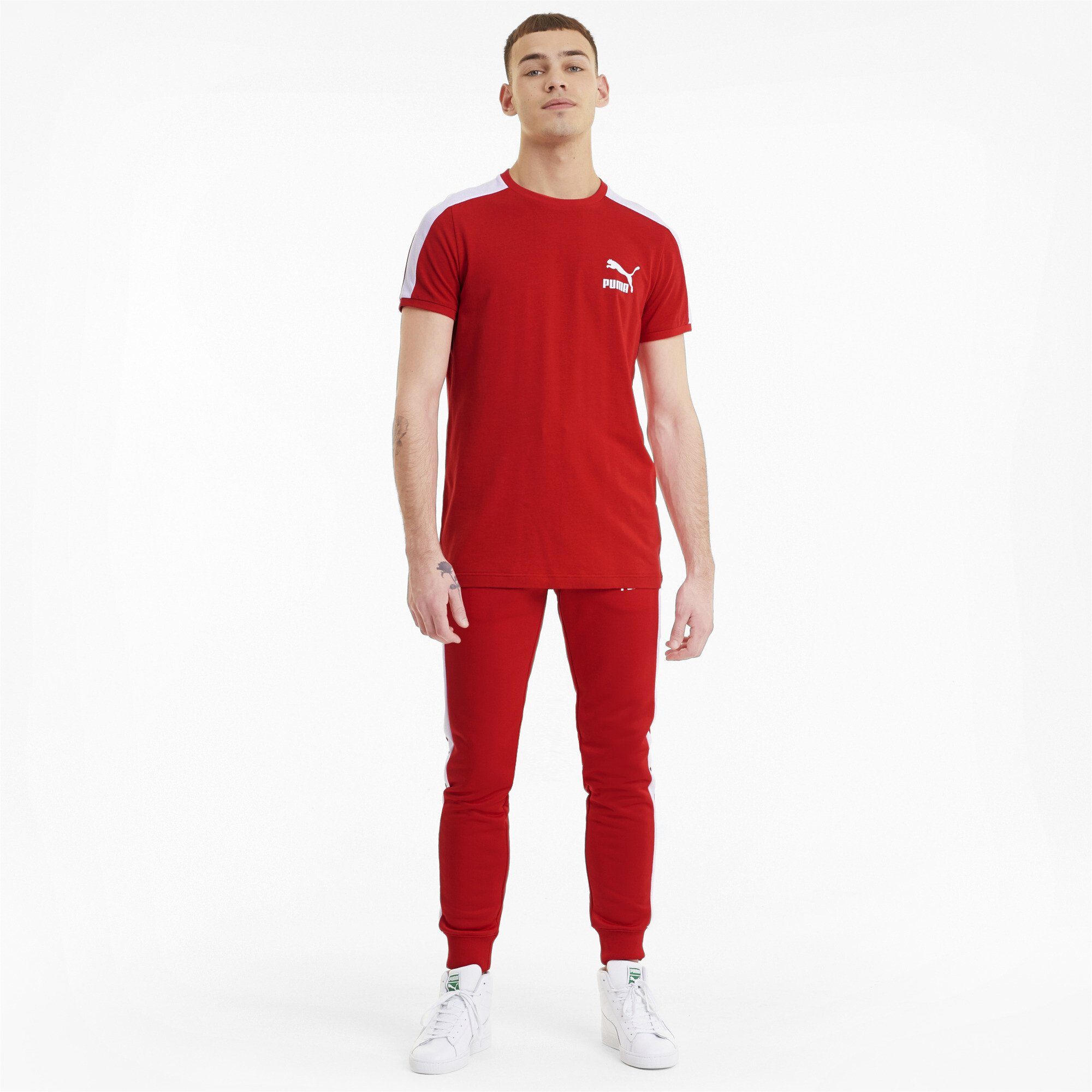 Red Iconic Sporthose High Trainingshose PUMA Risk T7 Herren