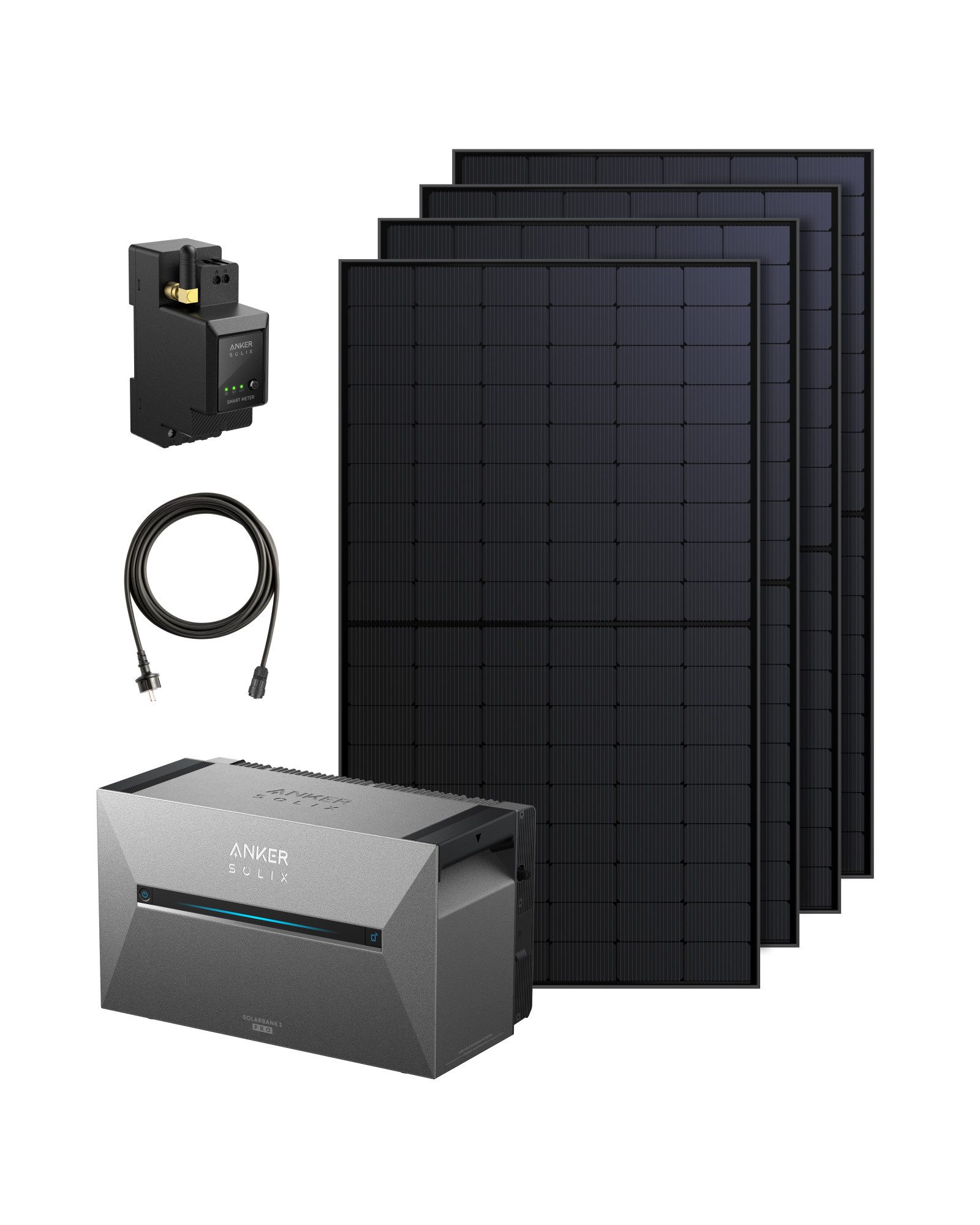 Anker Solarmodul Anker SOLIX Solarbank 3 E2700 Pro, 4 MPPTs (3600W), (1-St), 4 MPPTs