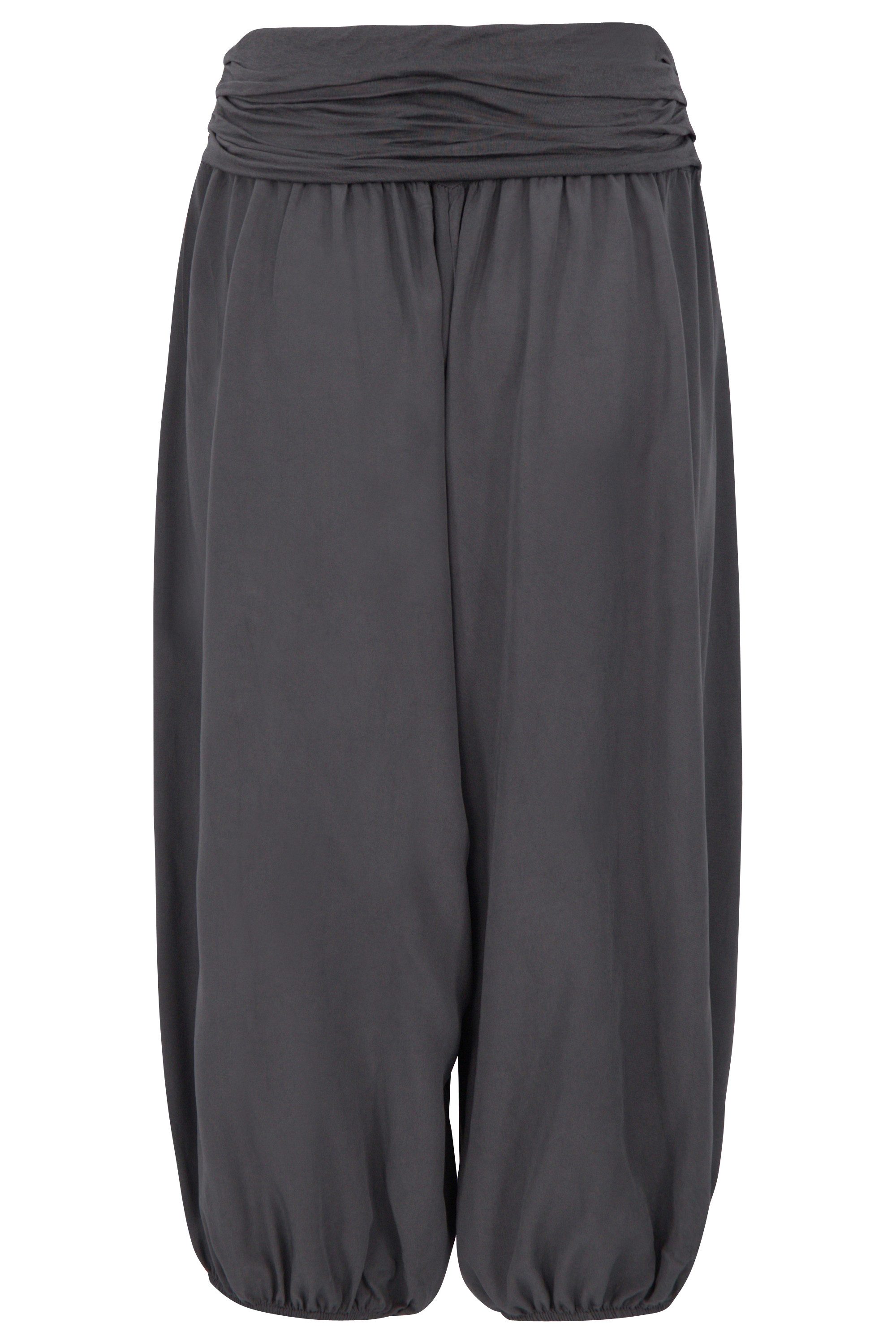 malito more than fashion Haremshose malito Damen Pumphose kurz in Uni Farben, Haremshose zum Tanzen, Damen Haremshose
