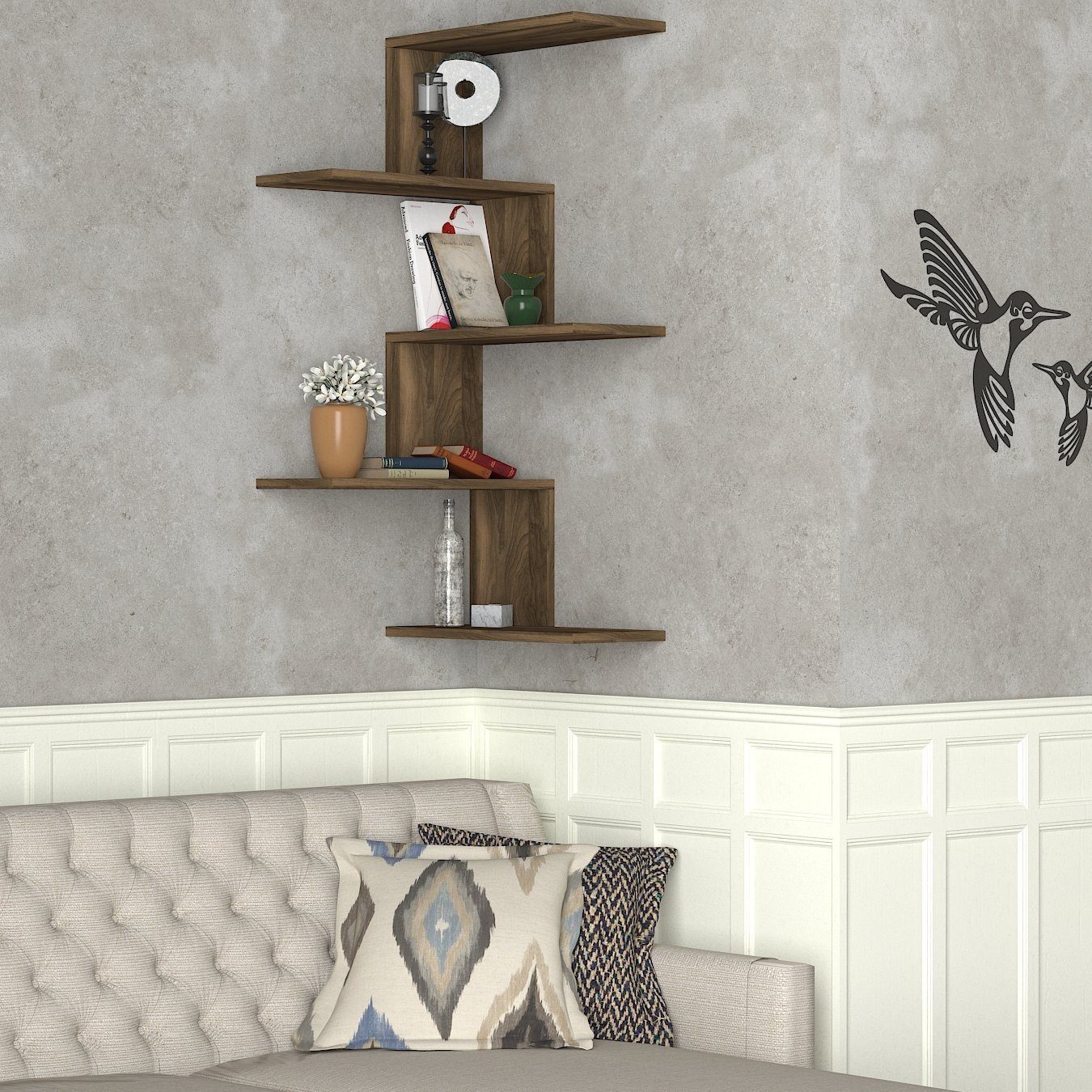 Skye Decor Wandregal 109x51,5x29,6 DCD, Caniko cm Wandregale