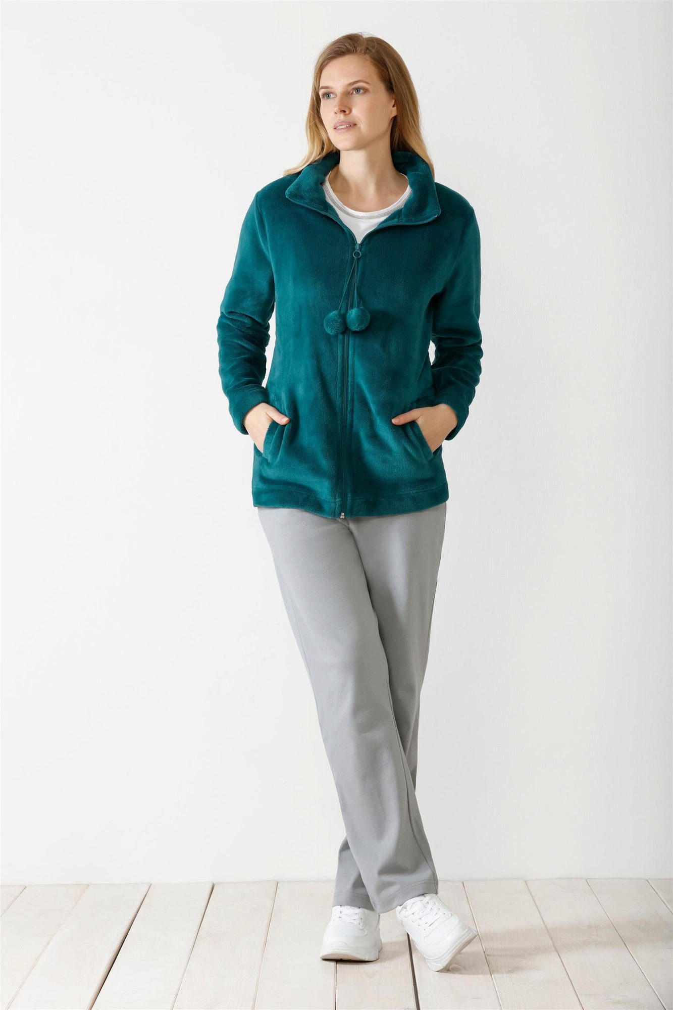 Hajo Fellimitatjacke Damen Homewear Jacke Nicki Fleece günstig online kaufen