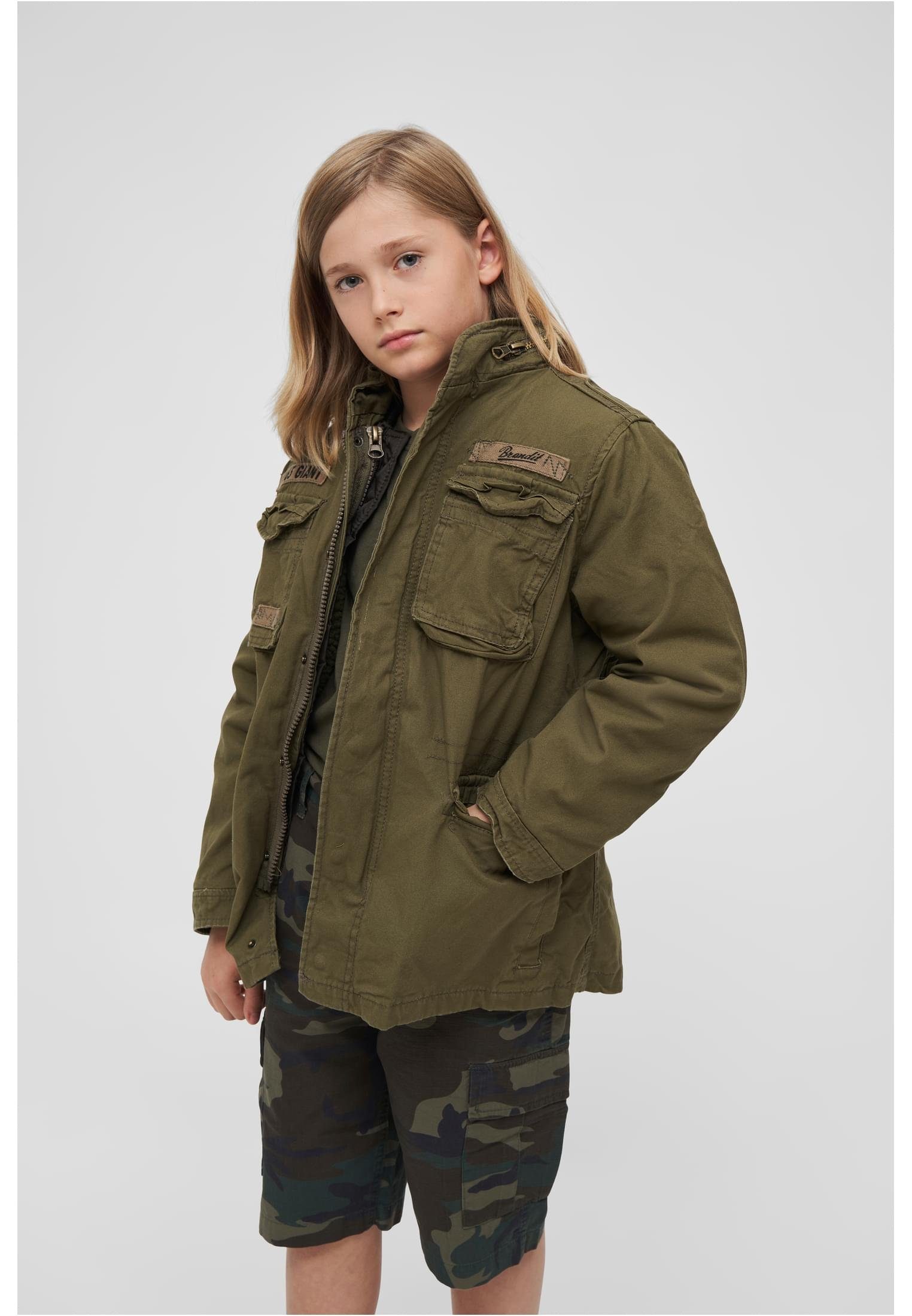 [Umfangreiche Produktpalette] Brandit Parka Herren Kids M65 Jacket olive (1-St) Giant