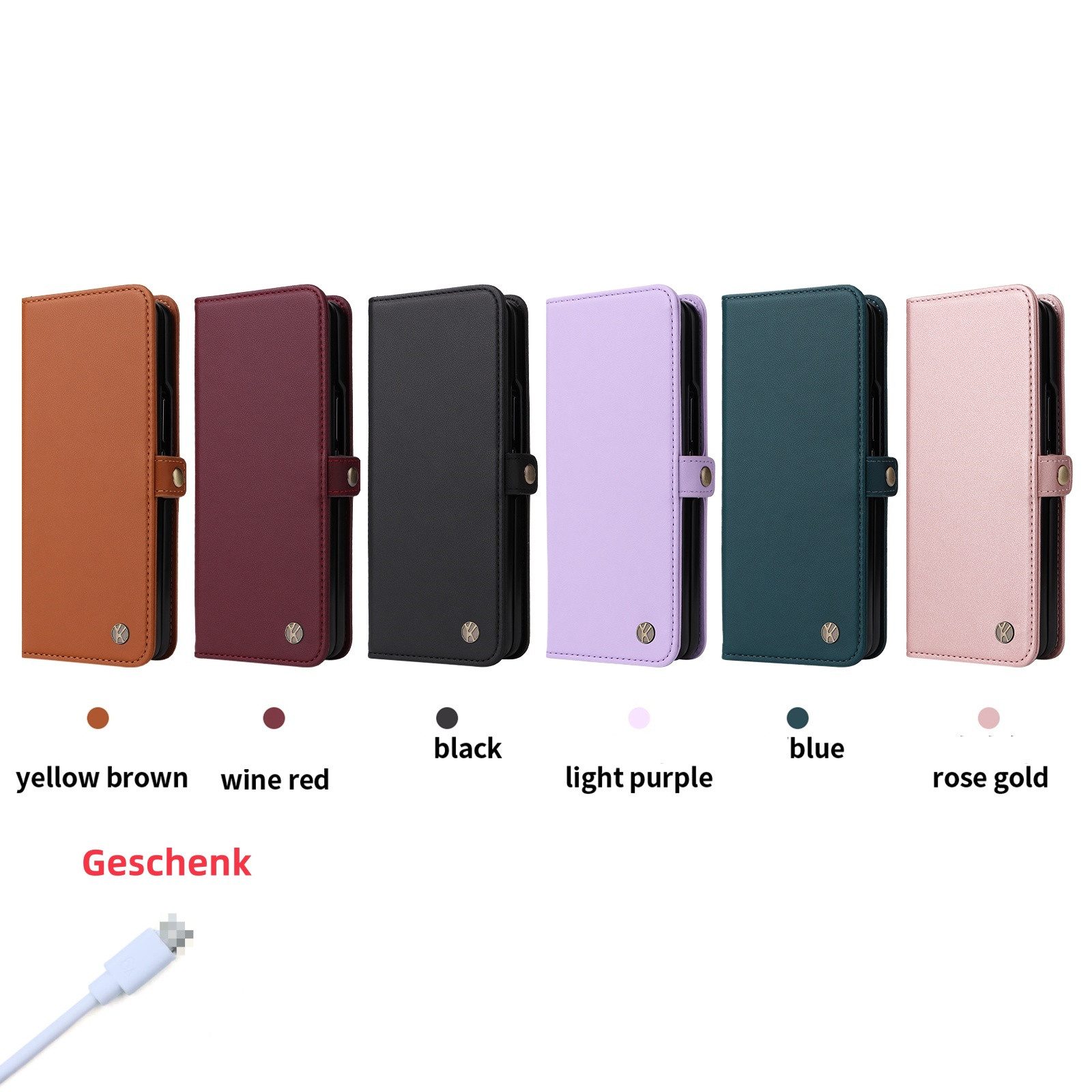 Innocase Handyhülle Hülle Case Tasche Cover Mit Kartenschlitz für Samsung Z Fold 3 4 5 6
