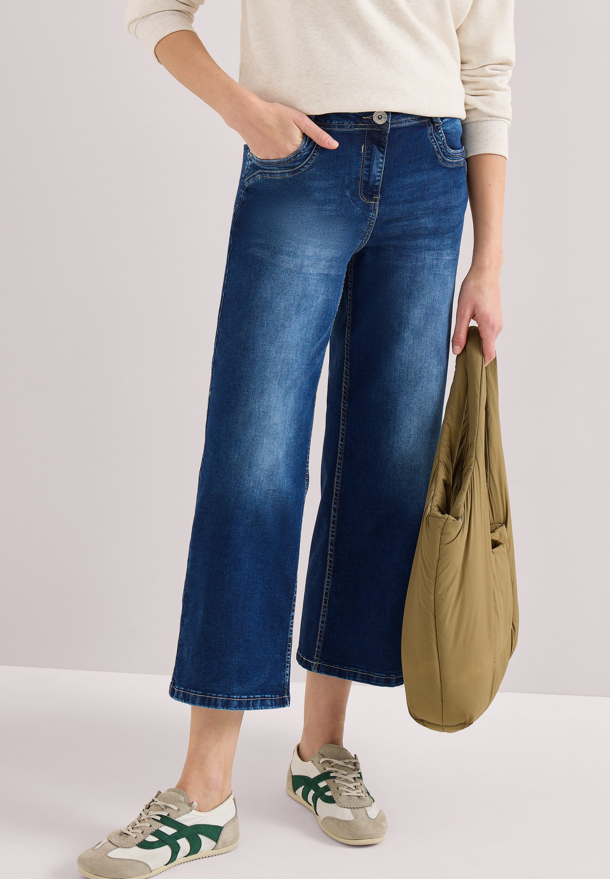CECIL Slim-fit-Jeans High Waist